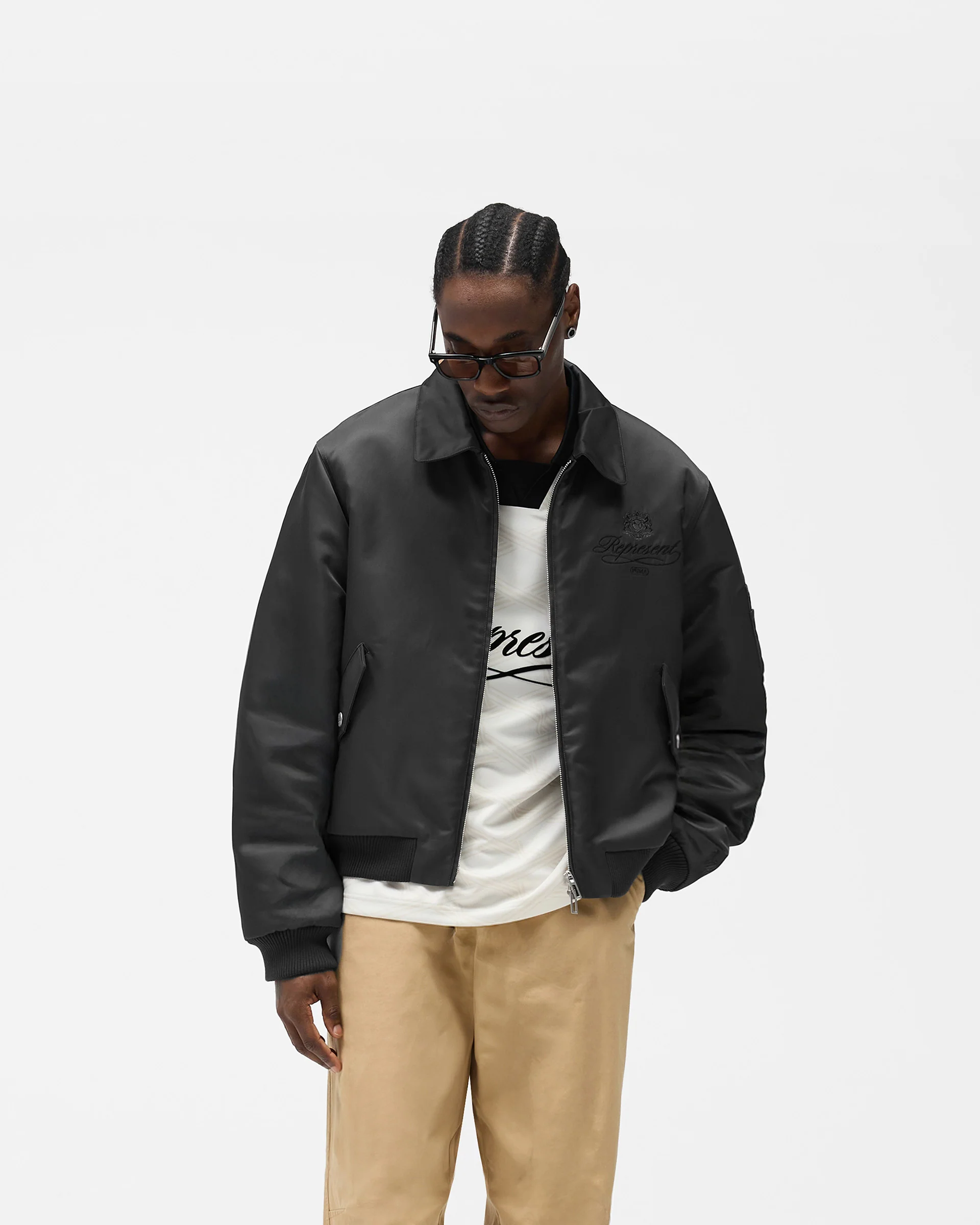 Represent X Puma Bomber - Dark Grey - Image 3