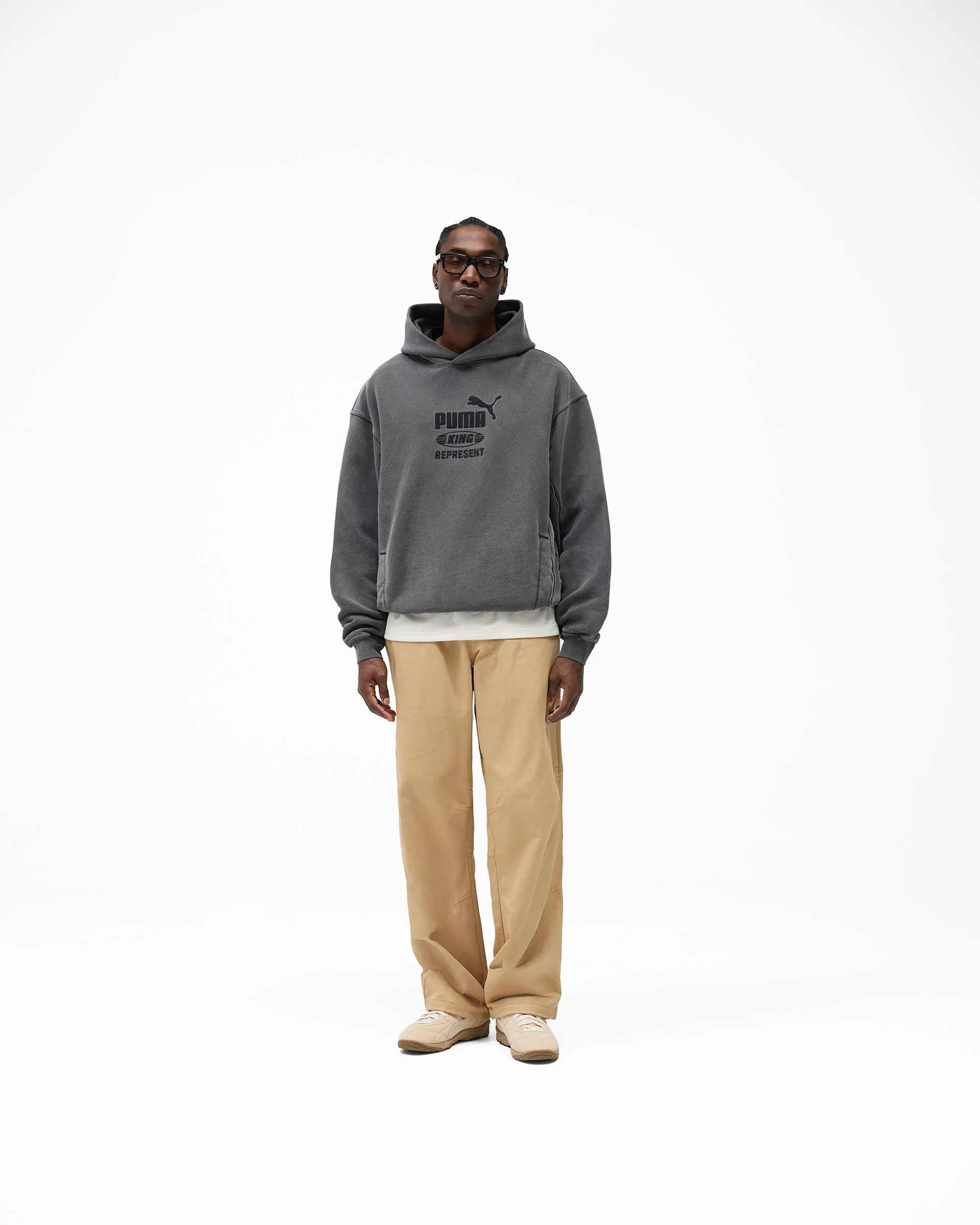 Represent X Puma Graphic Hoodie - Dark Grey - Image 6