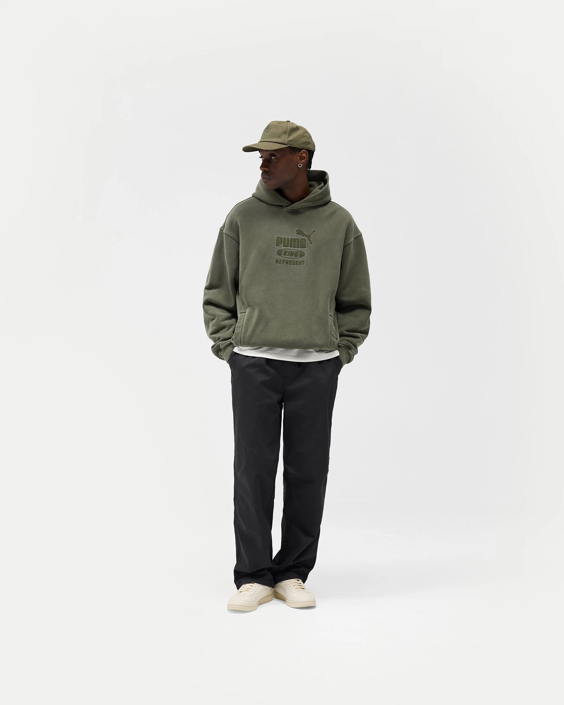 Represent X Puma Graphic Hoodie - Night Pine - Image 5