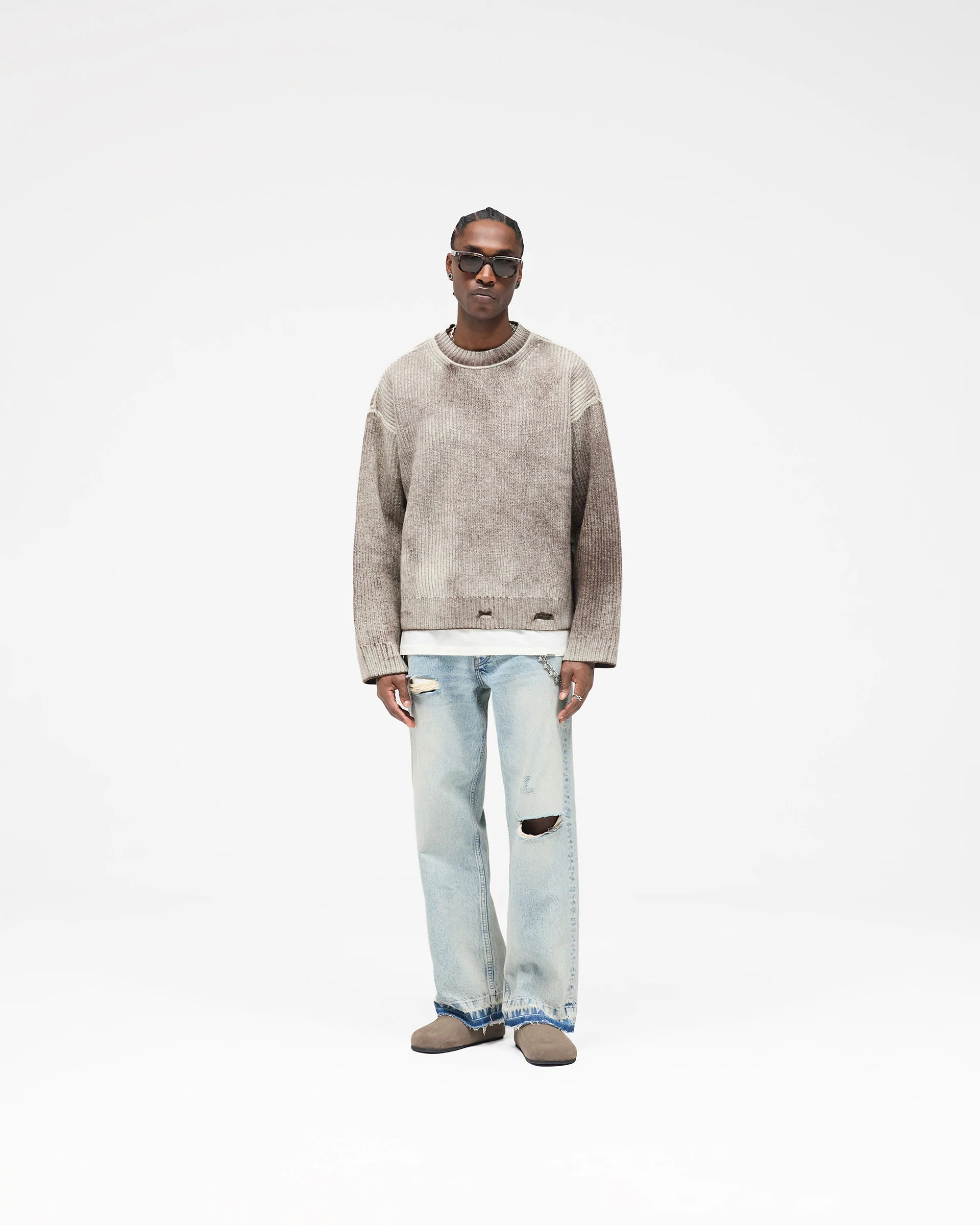 Reversible Fade Out Sweater - Nero - Image 6
