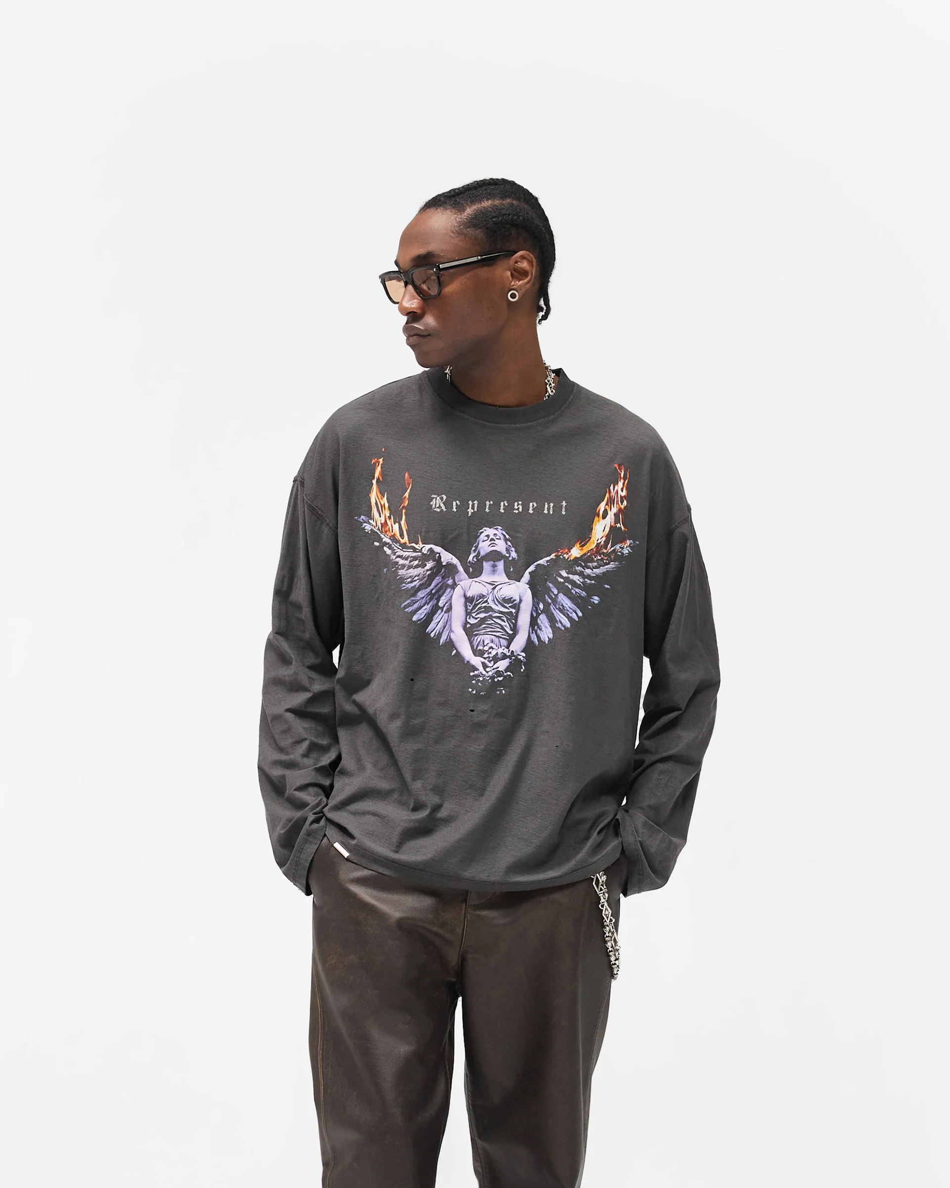 Reversible Living Legacy Tour Long Sleeve T-Shirt - Sun Fade Grey - Image 3