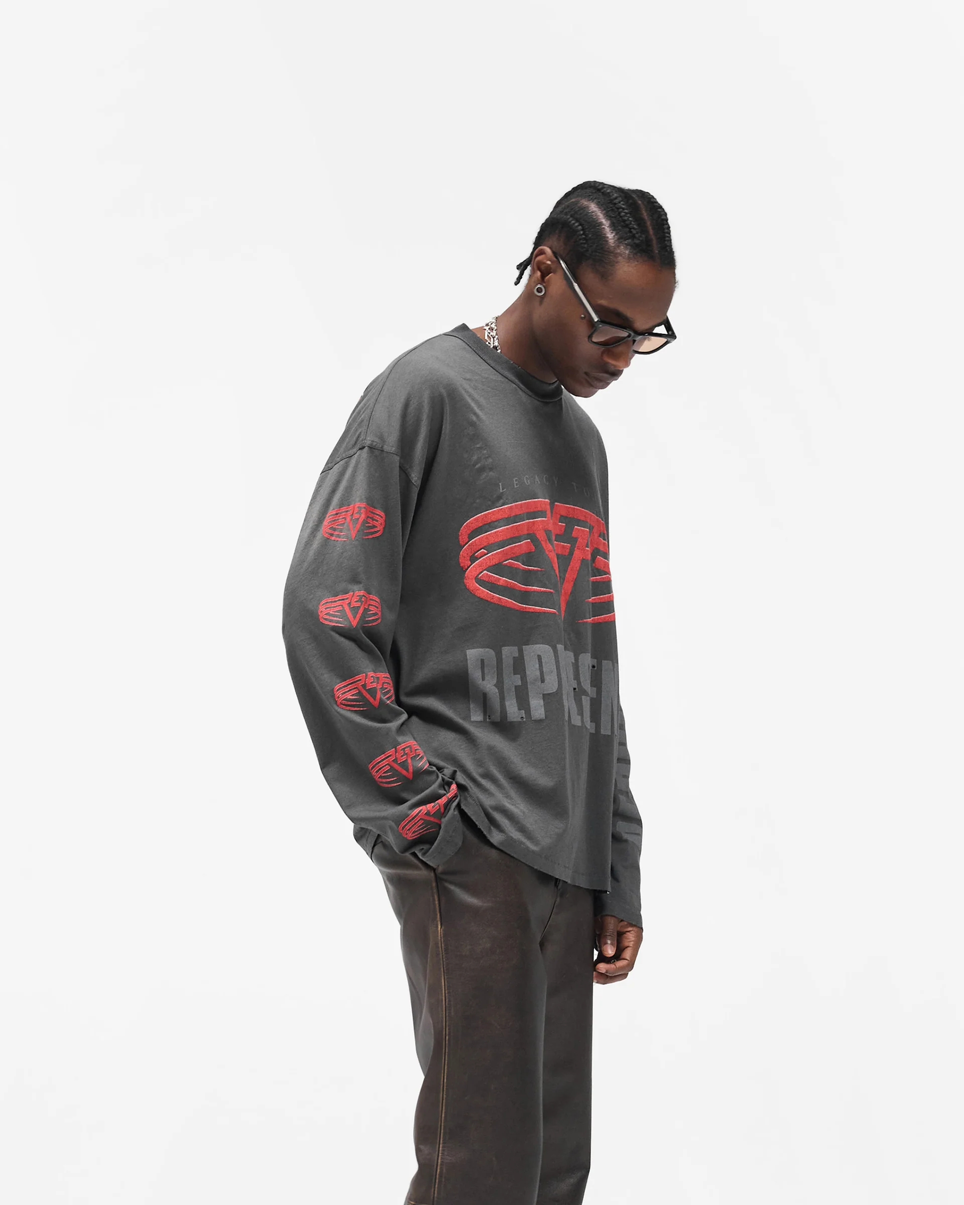 Reversible Living Legacy Tour Long Sleeve T-Shirt - Sun Fade Grey - Image 8