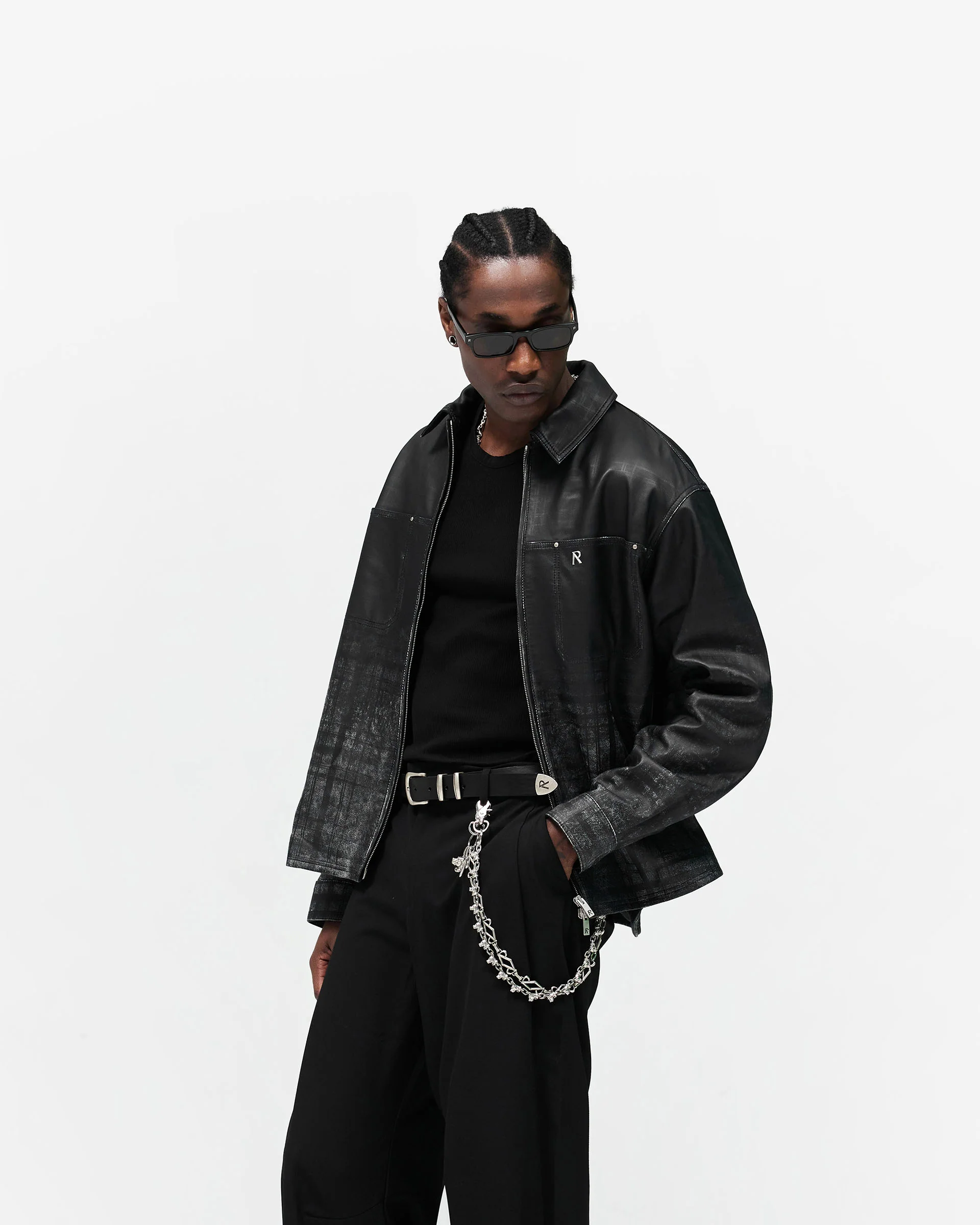 Rodeo Leather Jacket - Jet Black - Image 4