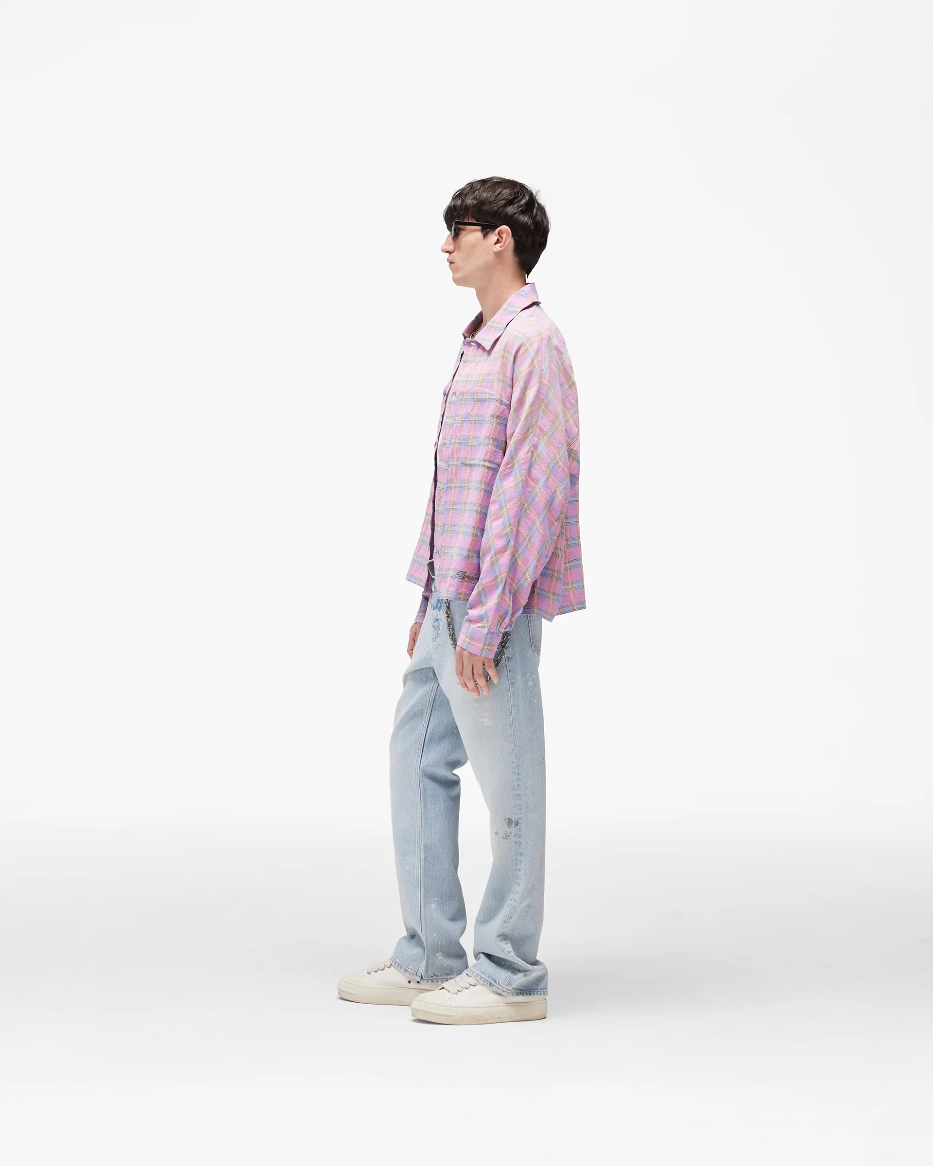 Santa Monica Flannel Shirt - Blush - Image 10
