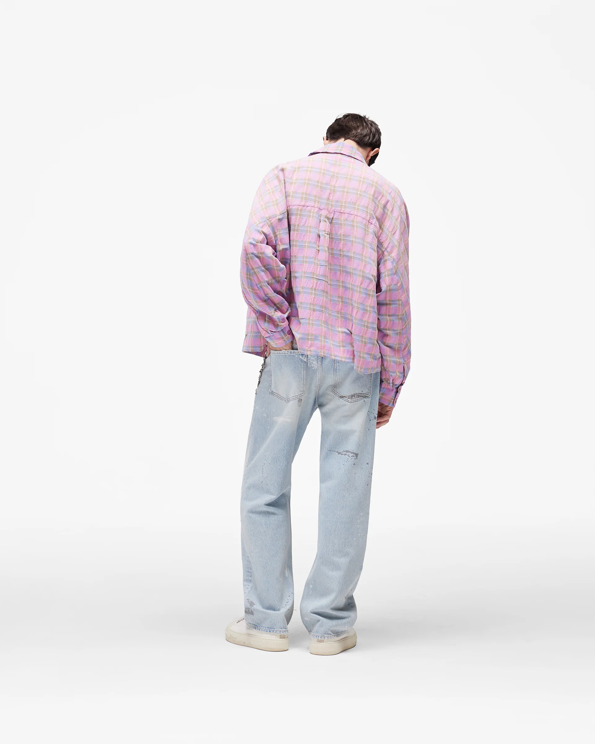 Santa Monica Flannel Shirt - Blush - Image 11
