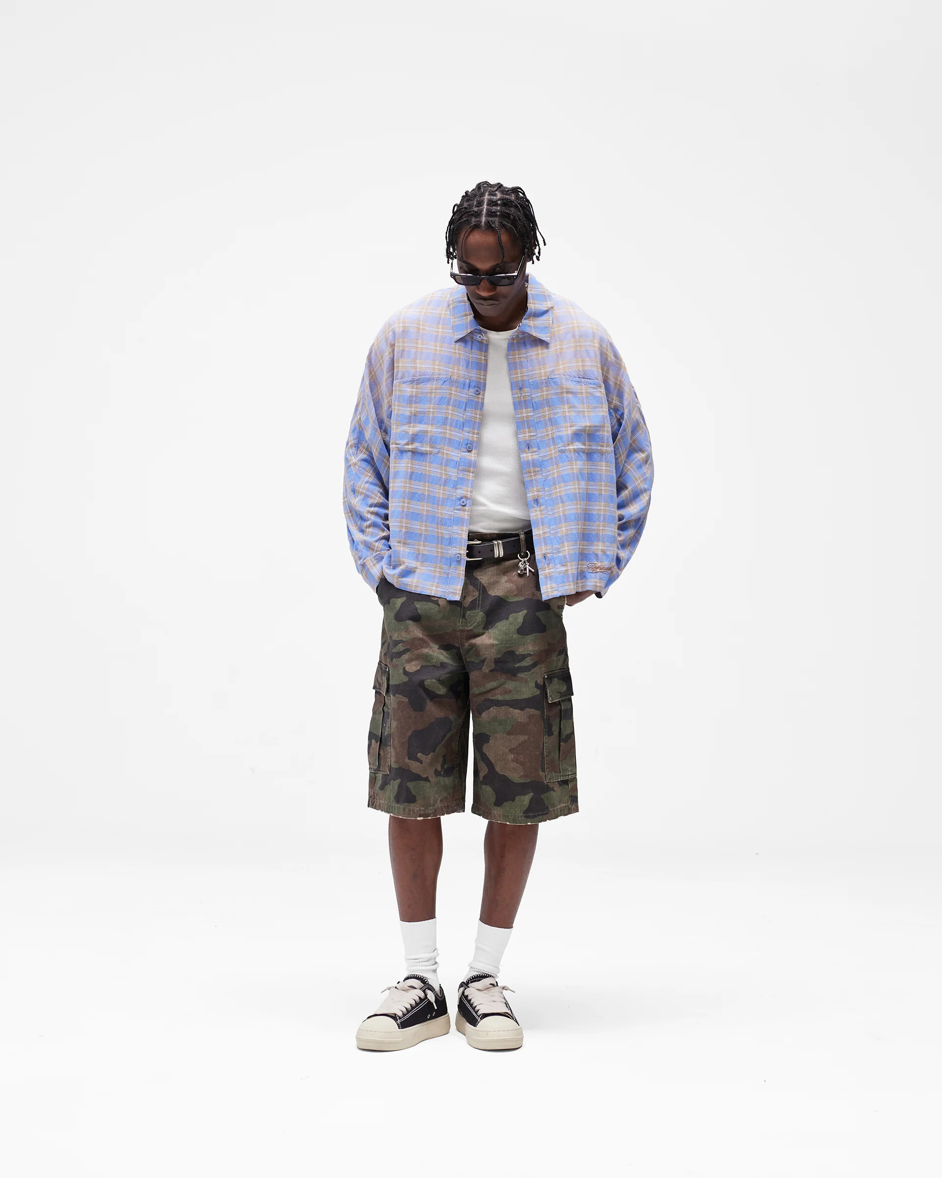 Santa Monica Flannel Shirt - Drift Blue - Image 10