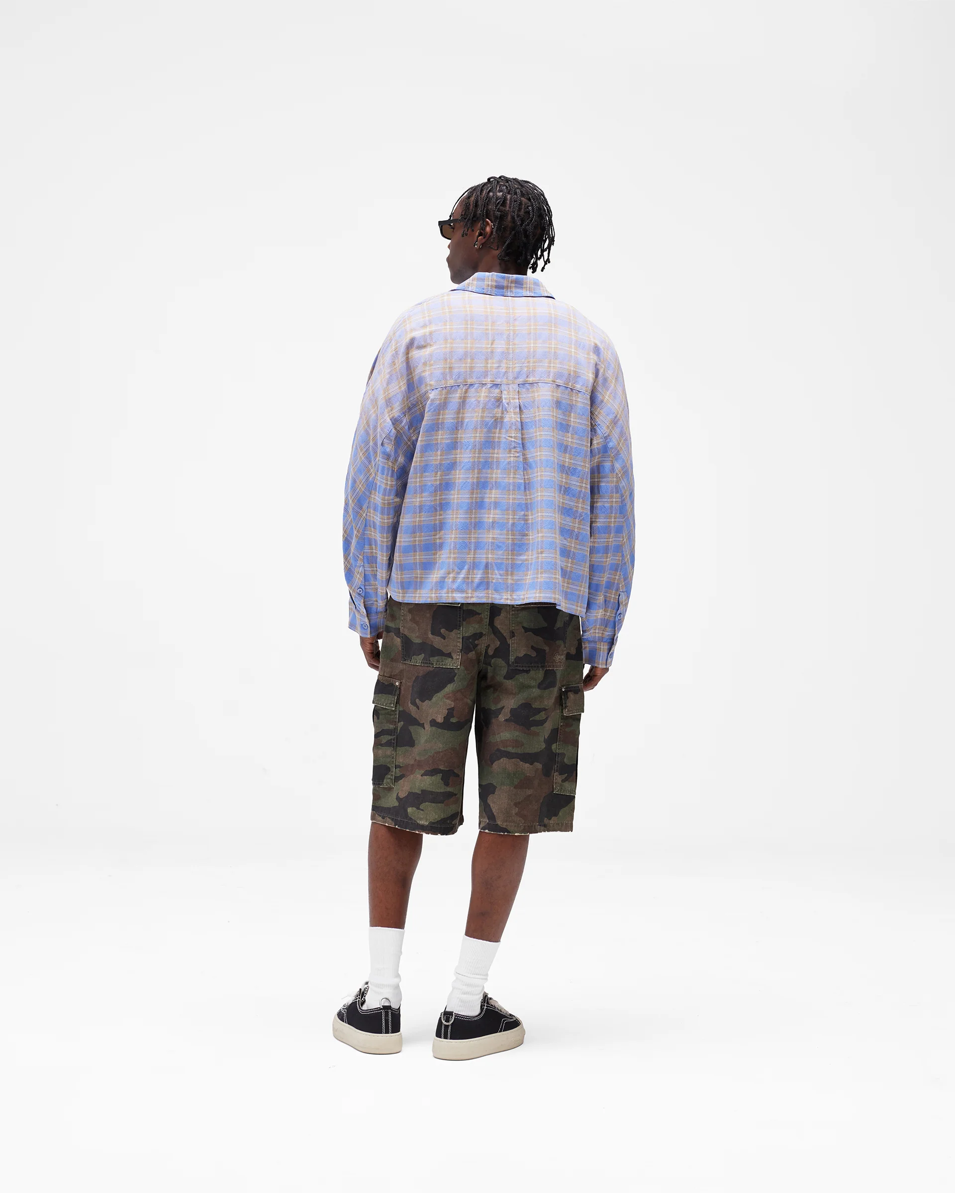 Santa Monica Flannel Shirt - Drift Blue - Image 11