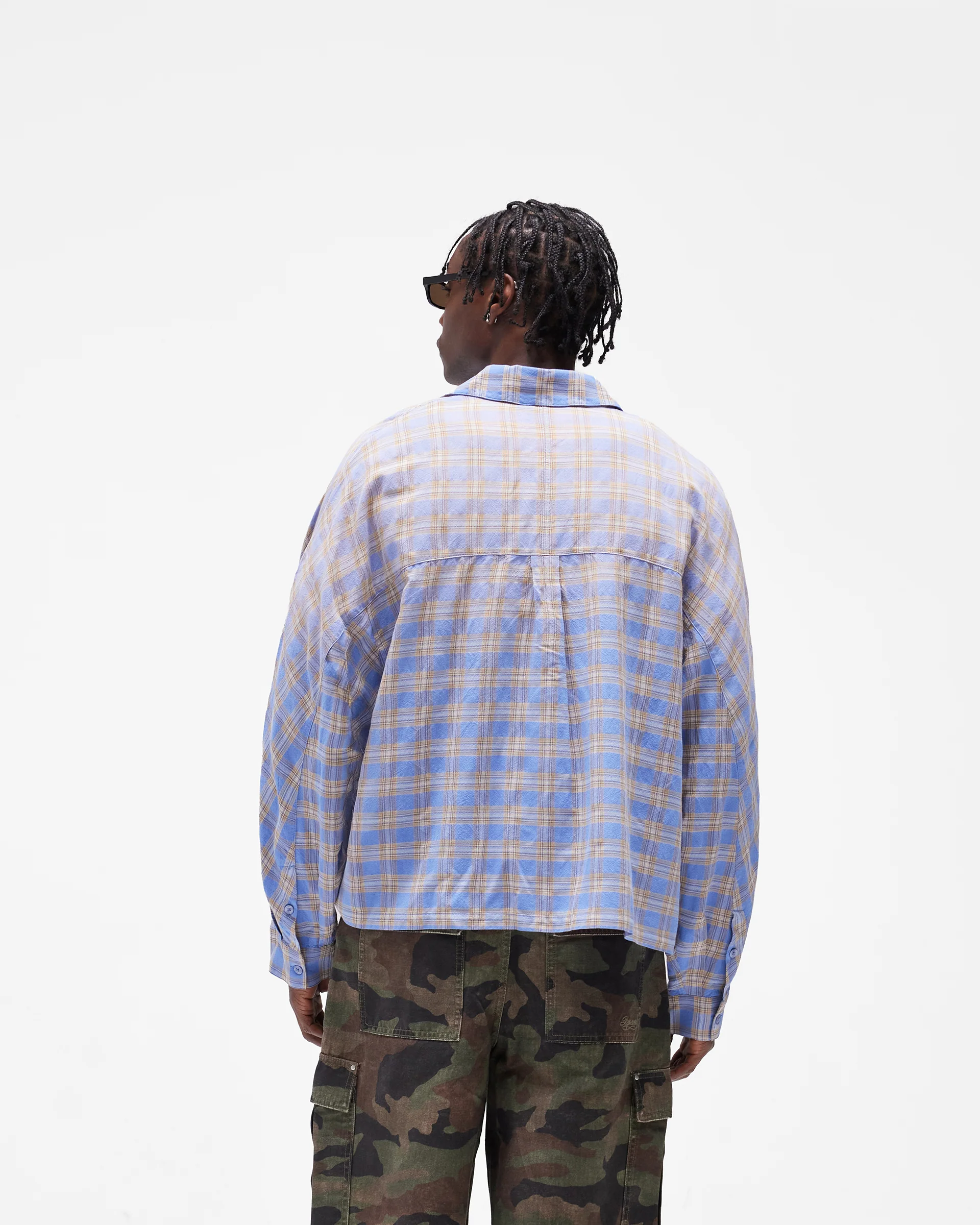 Santa Monica Flannel Shirt - Drift Blue - Image 6