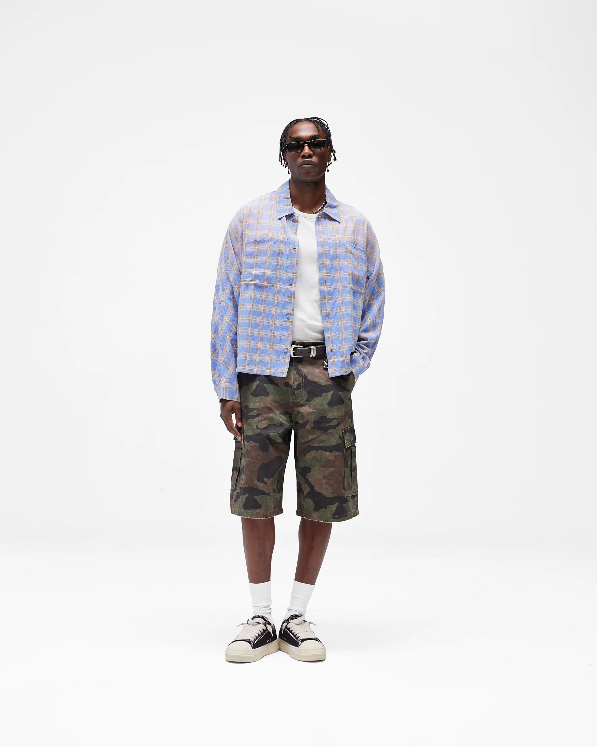 Santa Monica Flannel Shirt - Drift Blue - Image 7