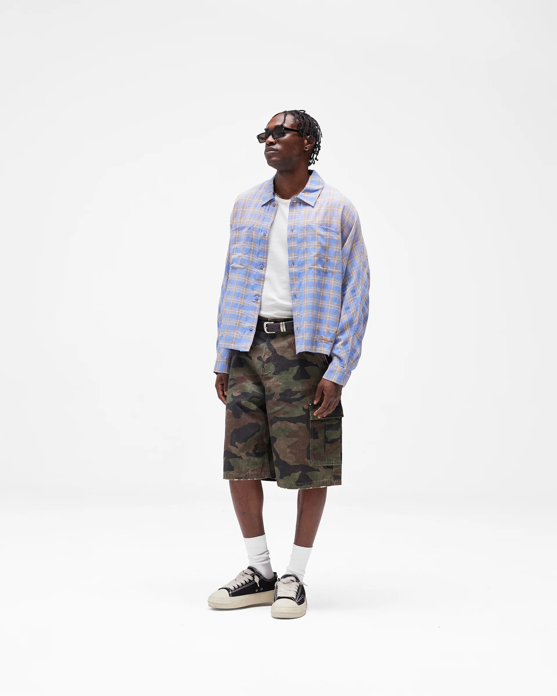 Santa Monica Flannel Shirt - Drift Blue - Image 8