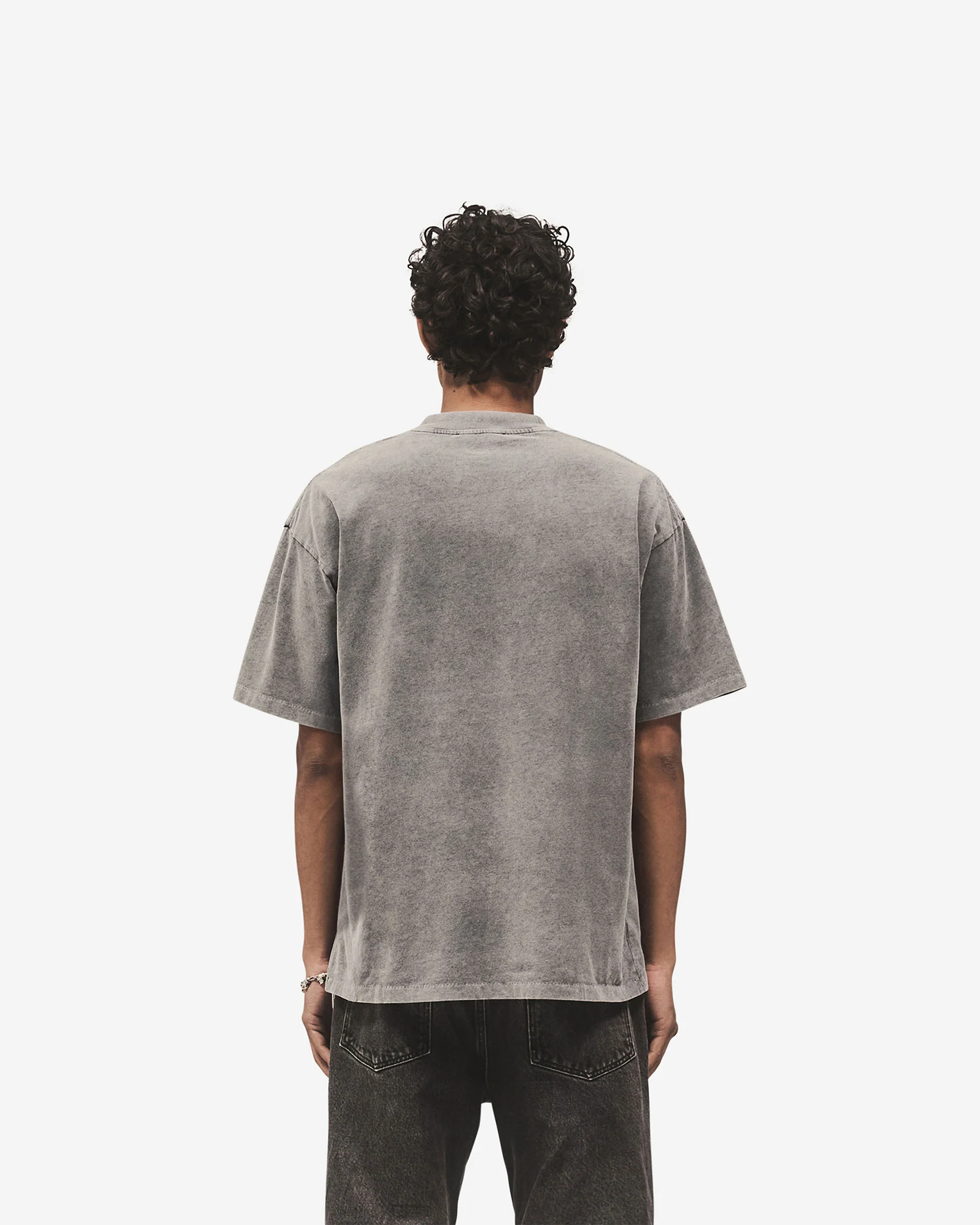 Script Logo T-Shirt - Vintage Grey - Image 7