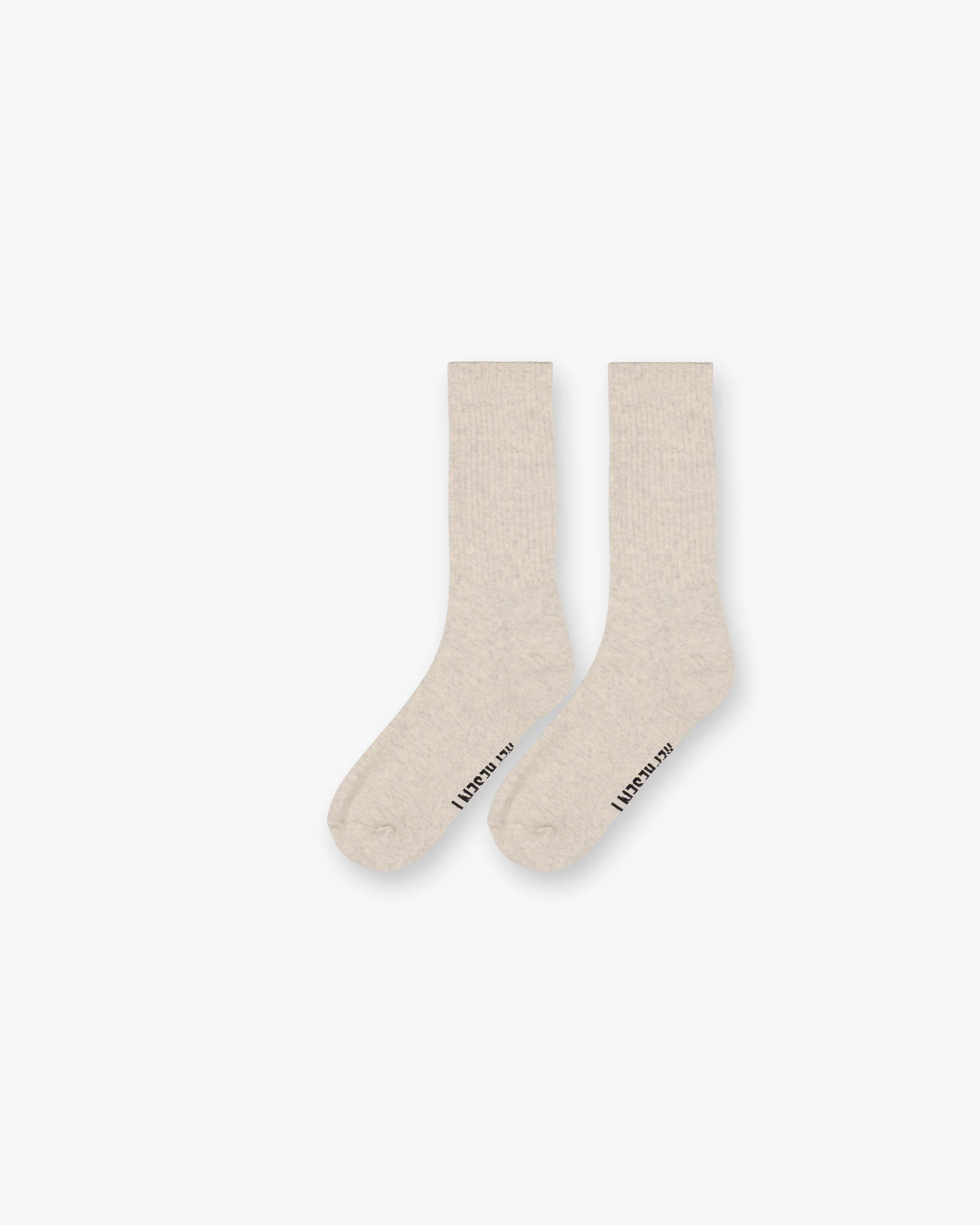 Slub Knit Sock - Dark Taupe - Image 2