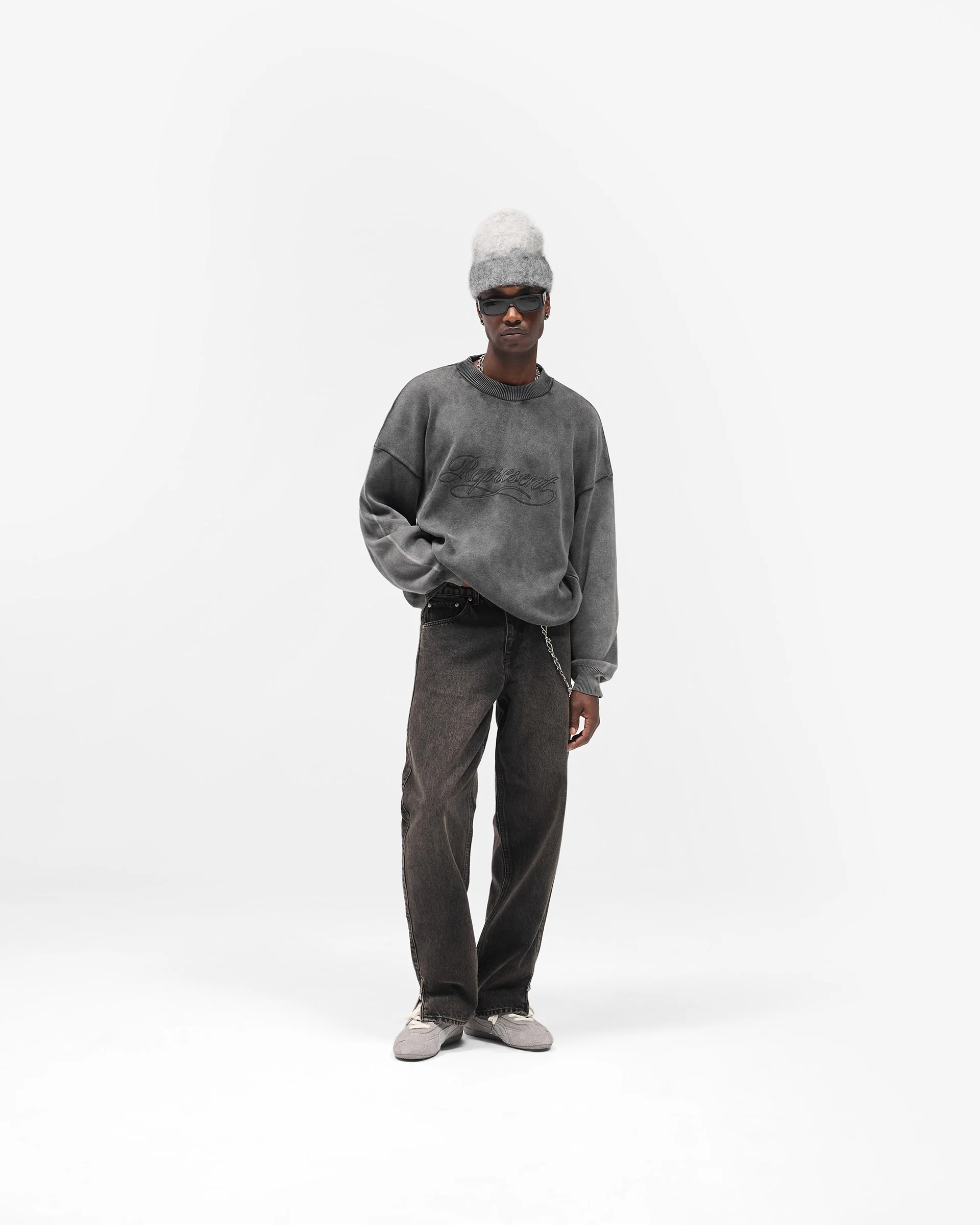 Stamped Sweater - Vintage Grey - Image 7