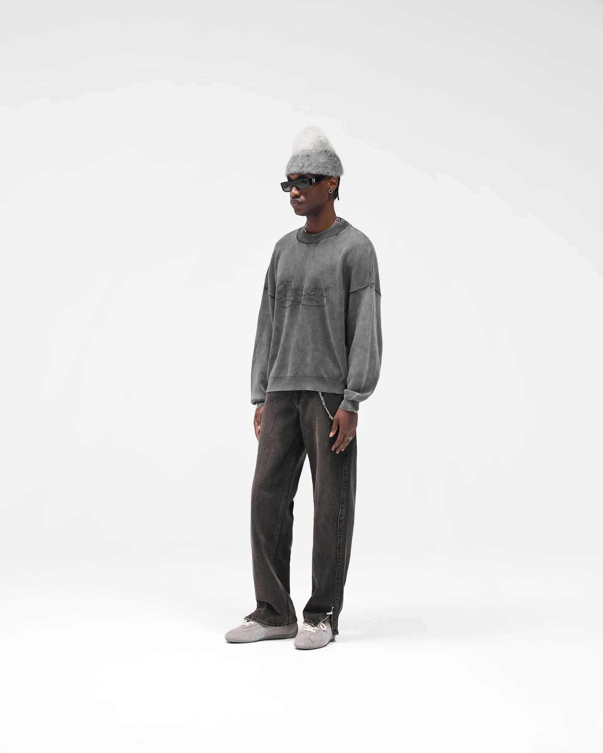 Stamped Sweater - Vintage Grey - Image 8