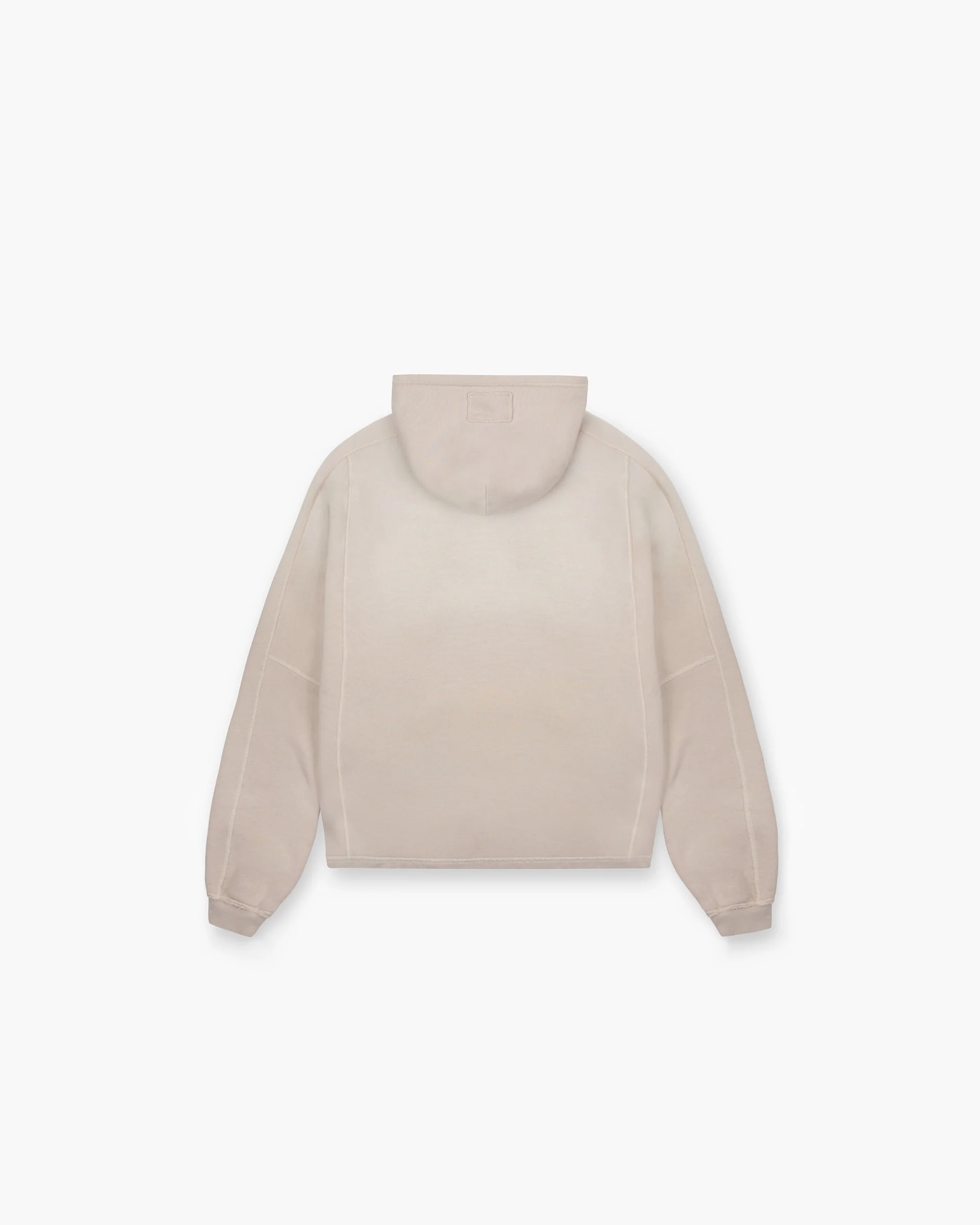 Stepped Hem Hoodie - Oat - Image 2
