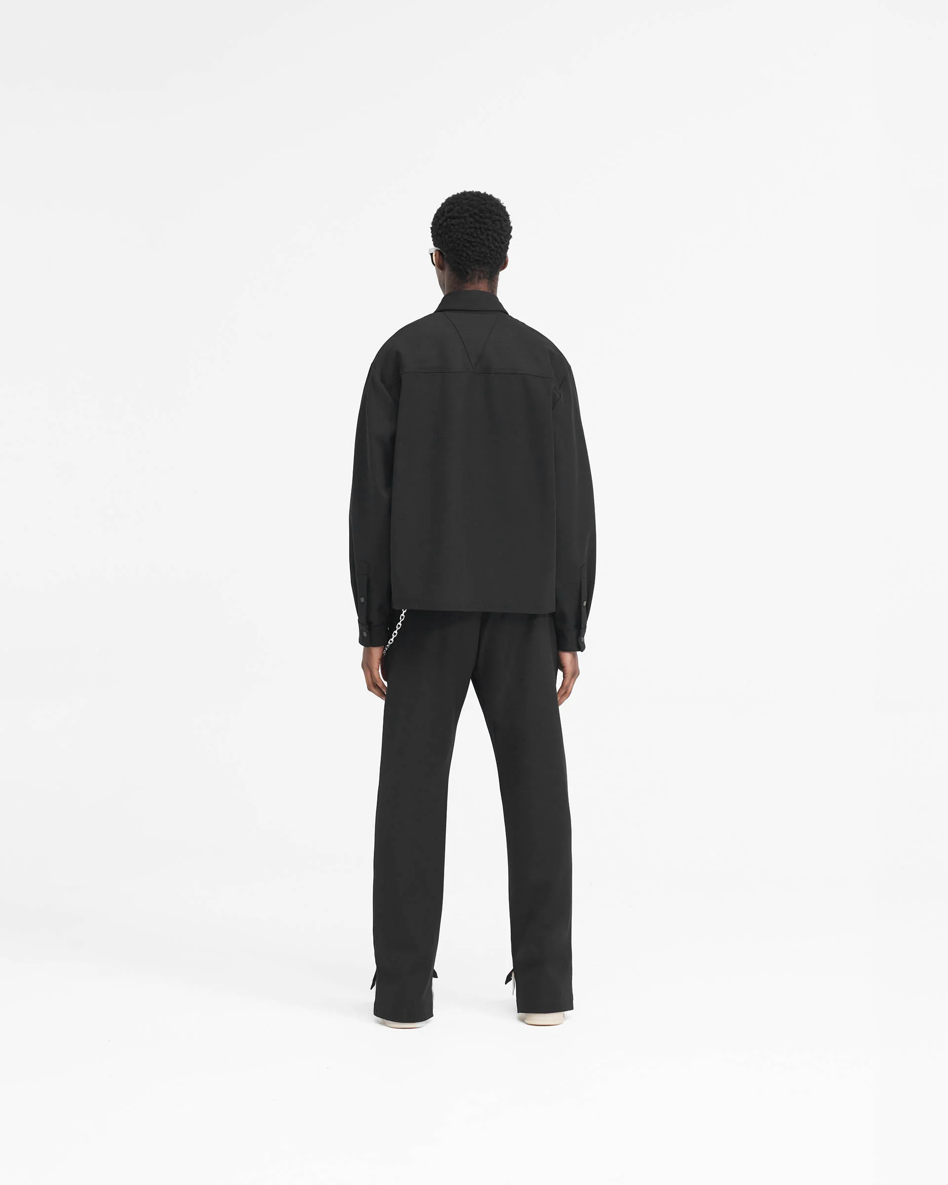 Stepped Hem Pant - Black - Image 10