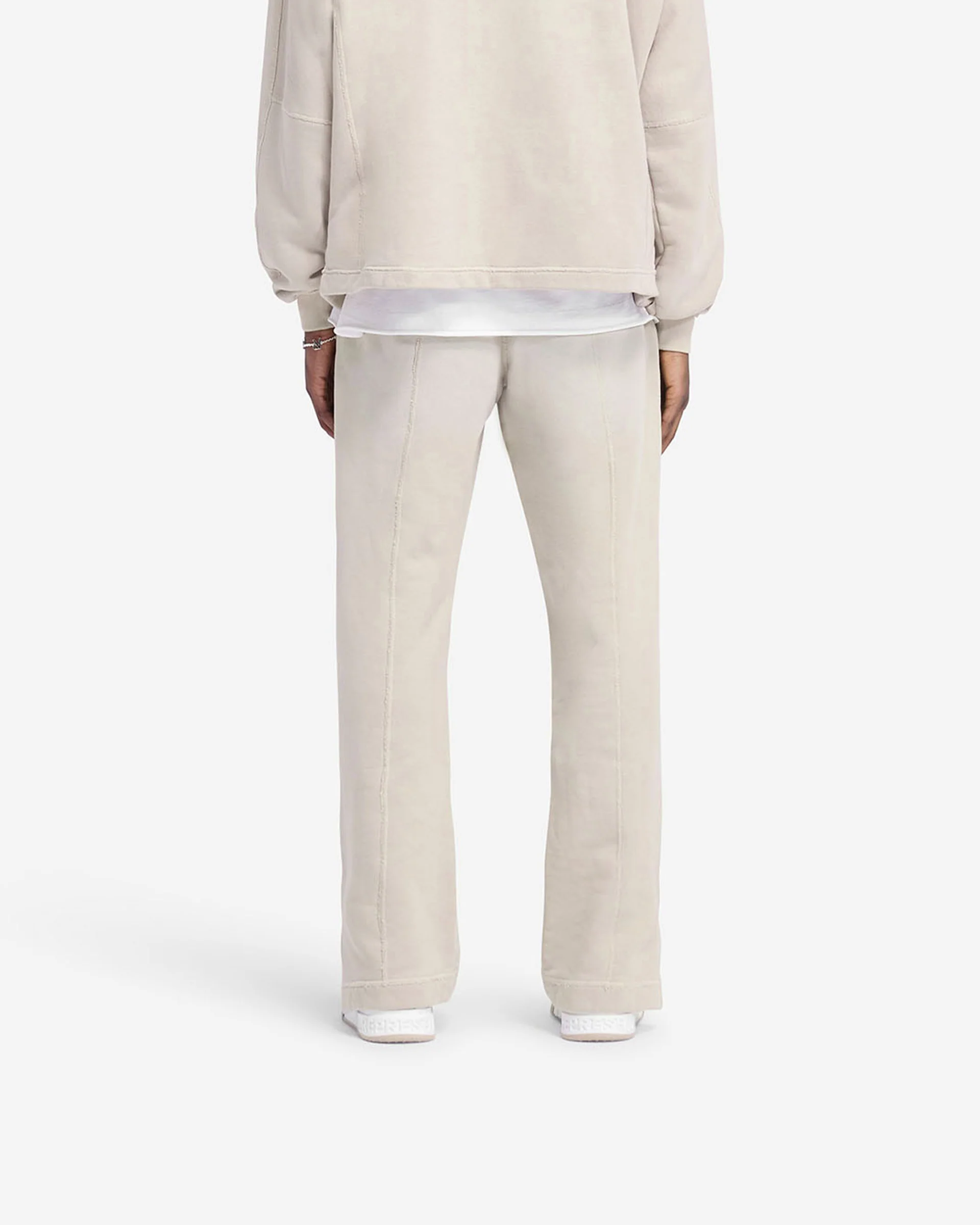 Stepped Hem Sweatpants - Oat - Image 5