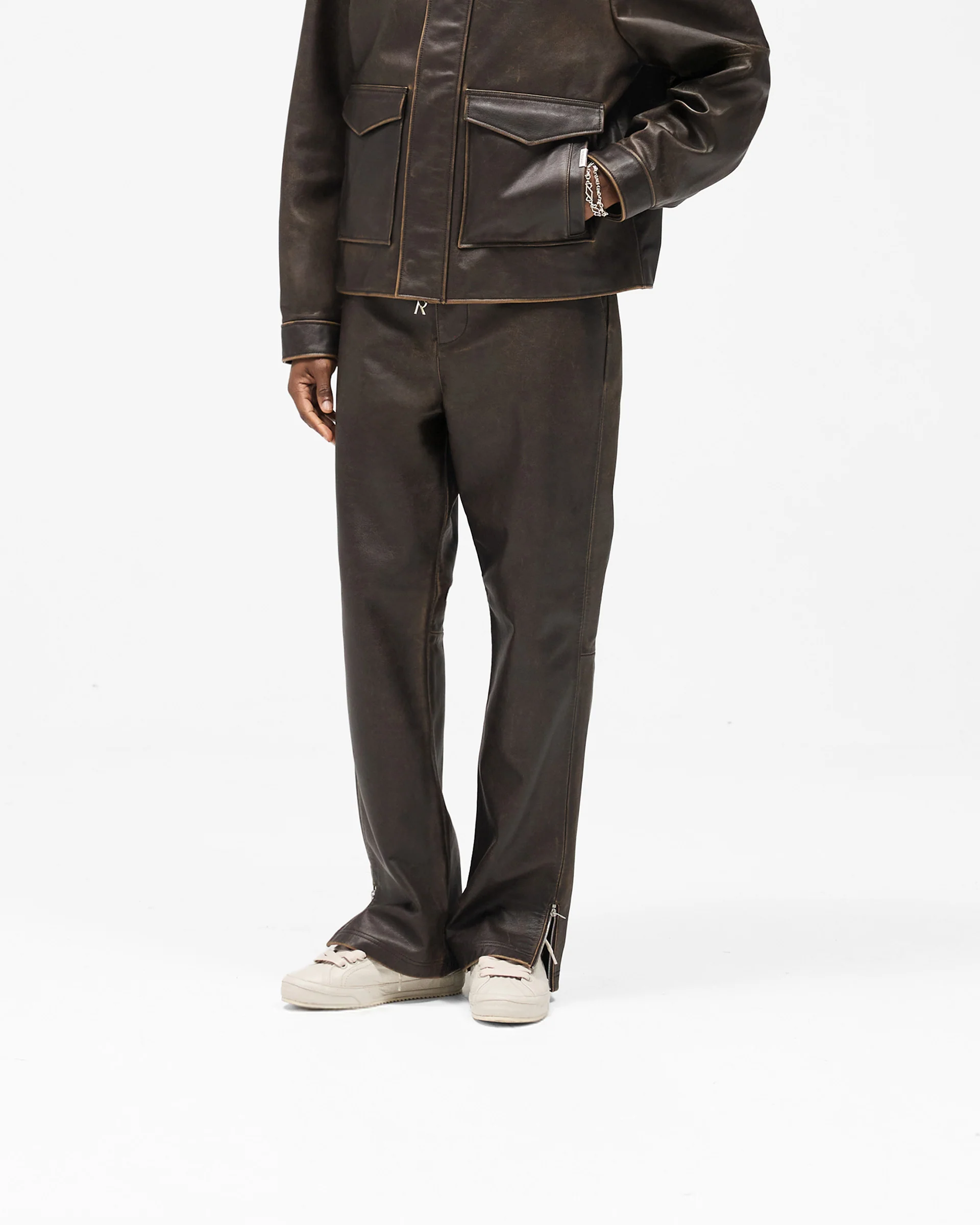 Sunfade Leather Pant - Nero - Image 2