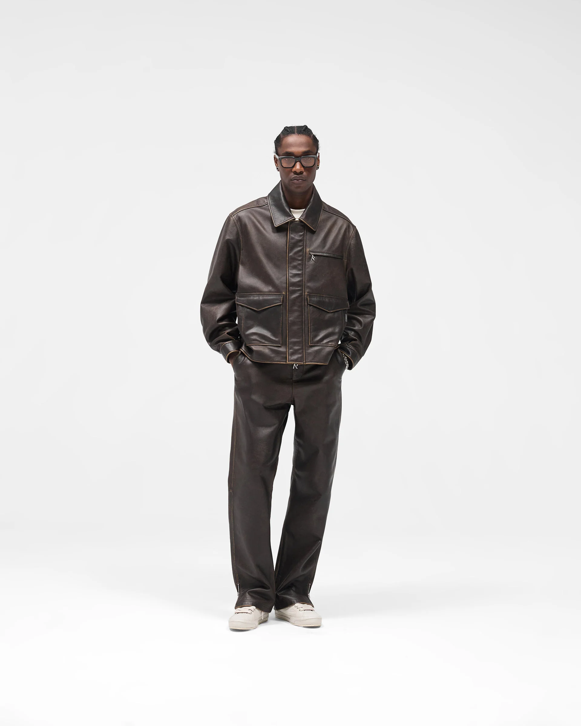 Sunfade Leather Pant - Nero - Image 7