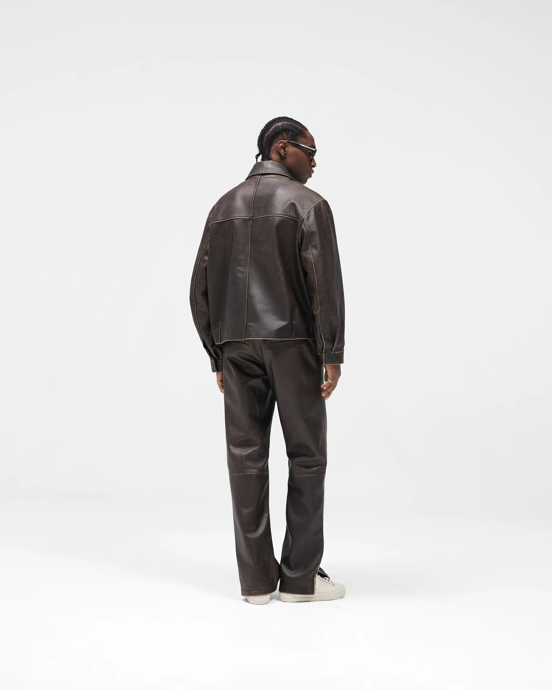 Sunfade Leather Pant - Nero - Image 8