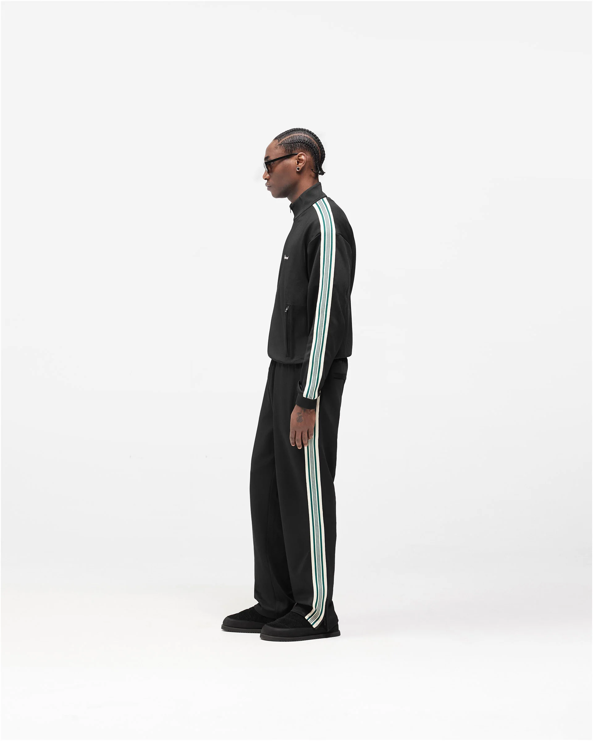 Taped Track Jacket - Jet Black - Image 10
