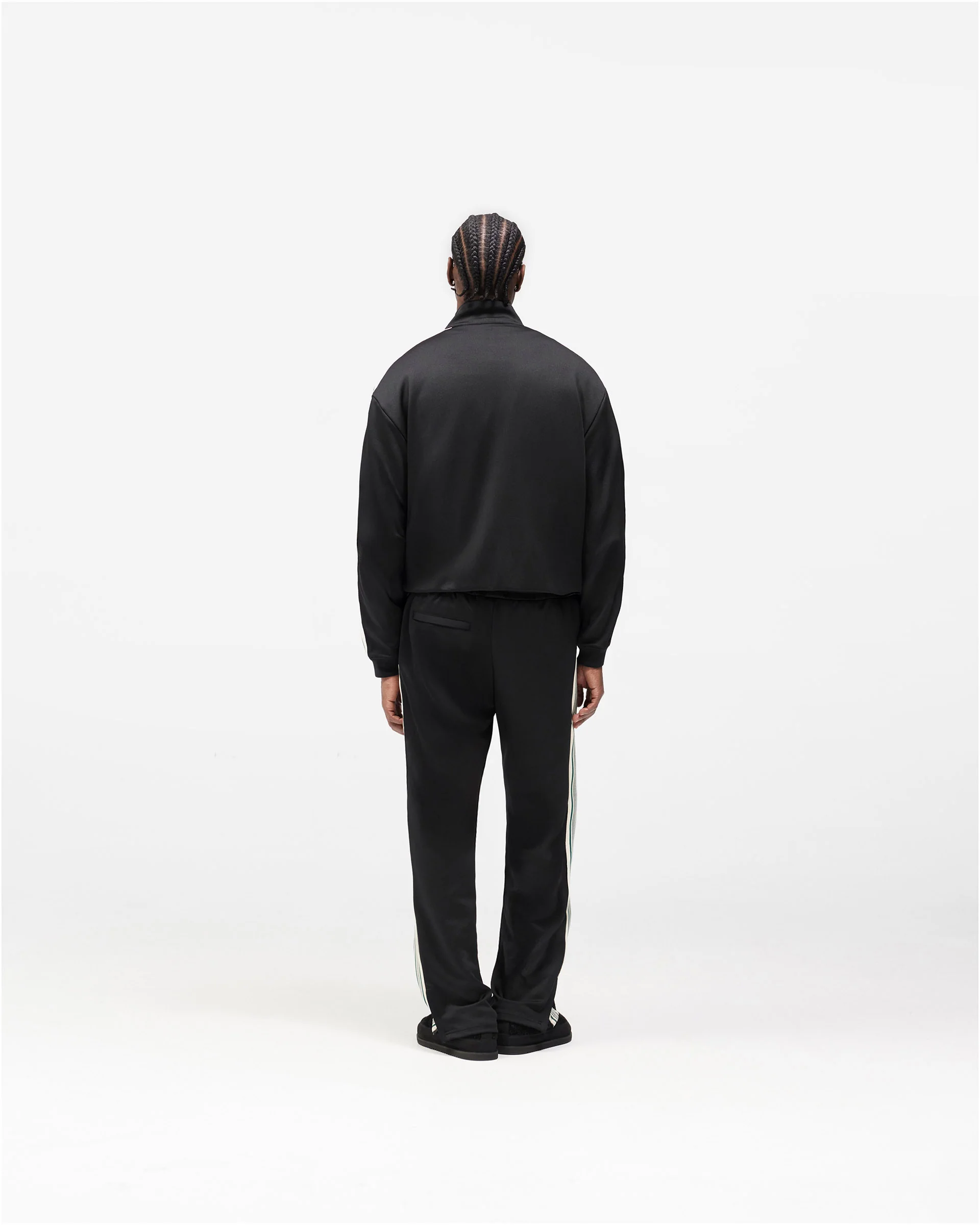 Taped Track Jacket - Jet Black - Image 11