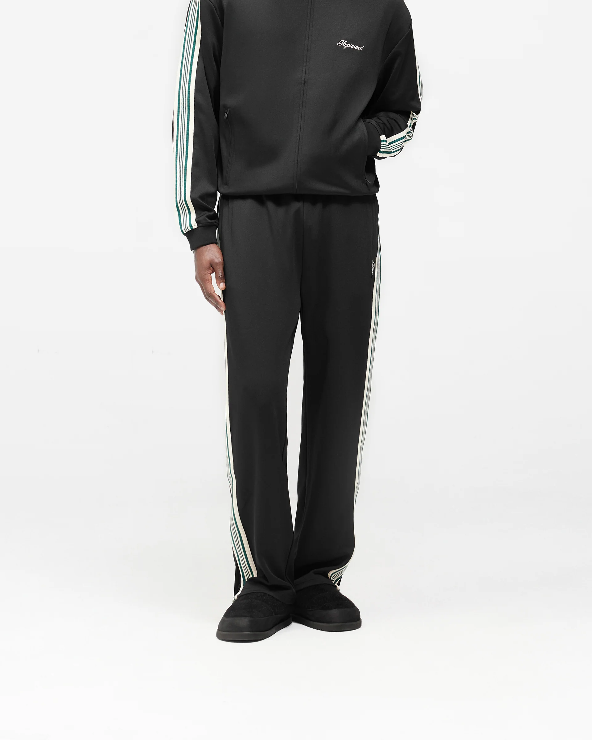 Taped Track Pant - Jet Black - Image 2