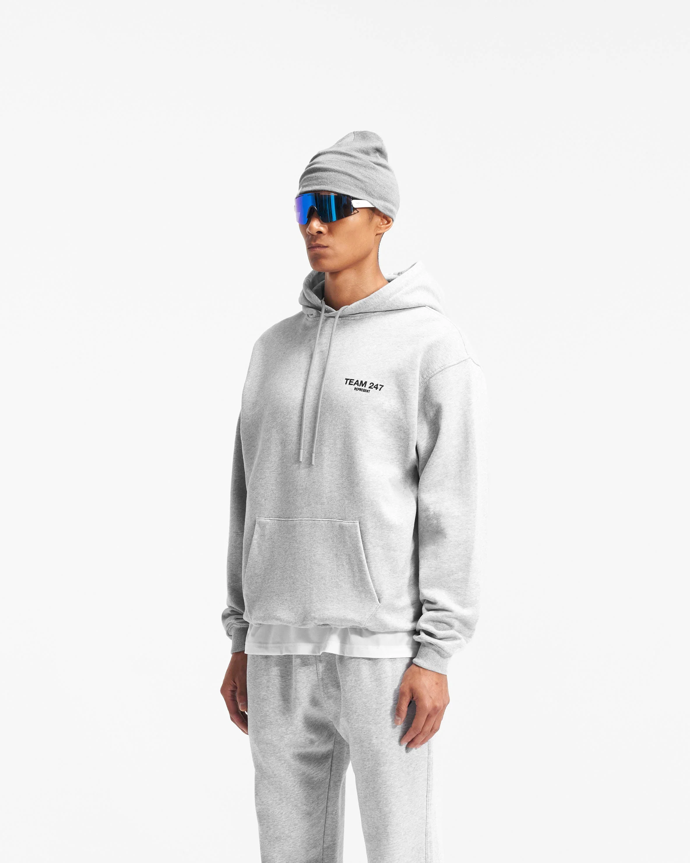 Team 247 Oversized Hoodie - Ash Grey - Image 2