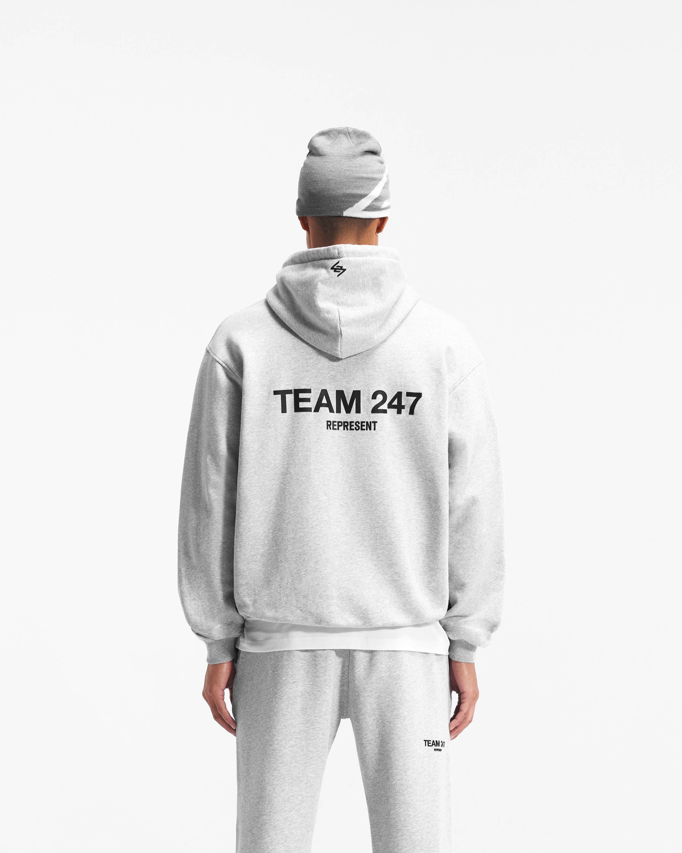 Team 247 Oversized Hoodie - Ash Grey - Image 4