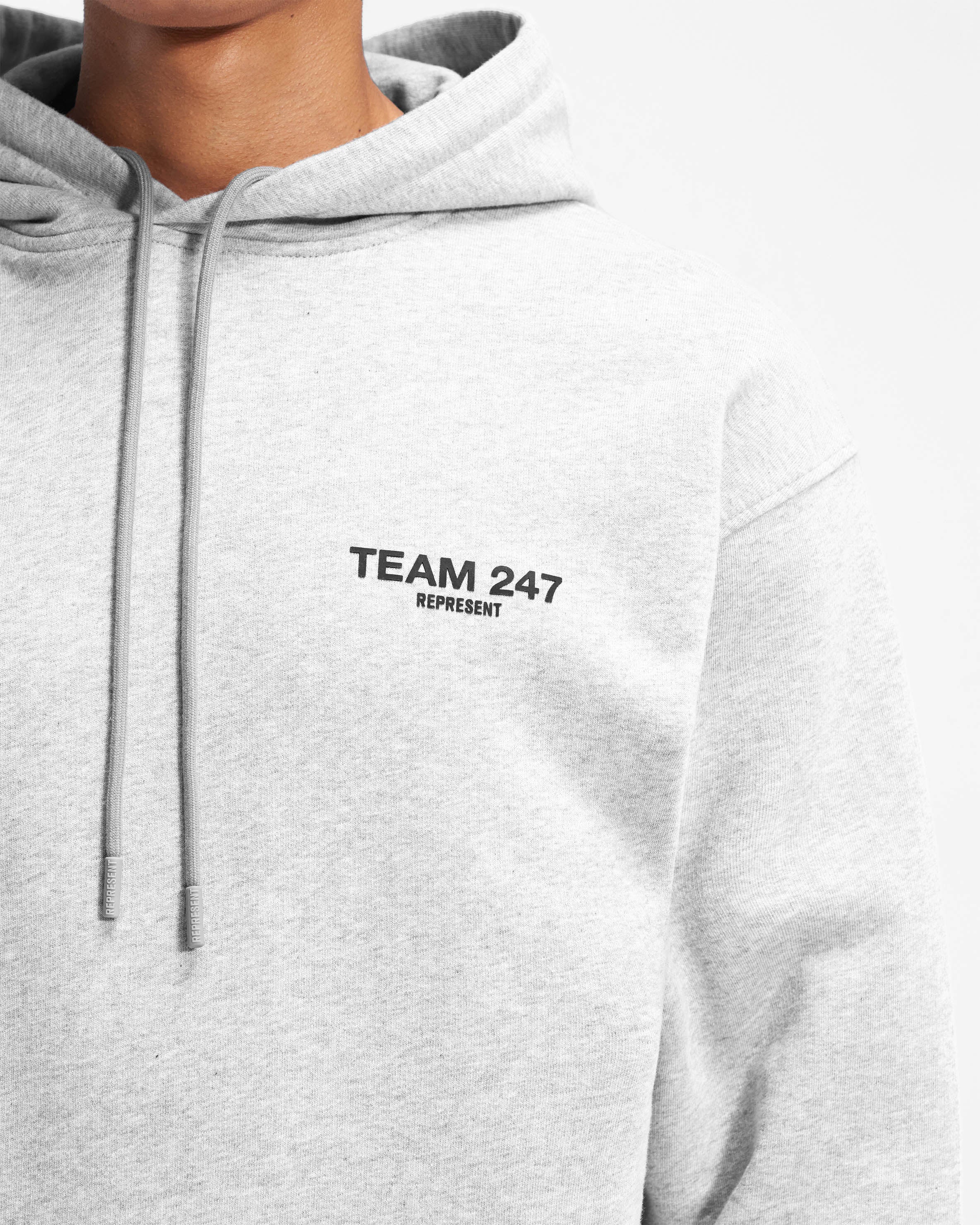 Team 247 Oversized Hoodie - Ash Grey - Image 5