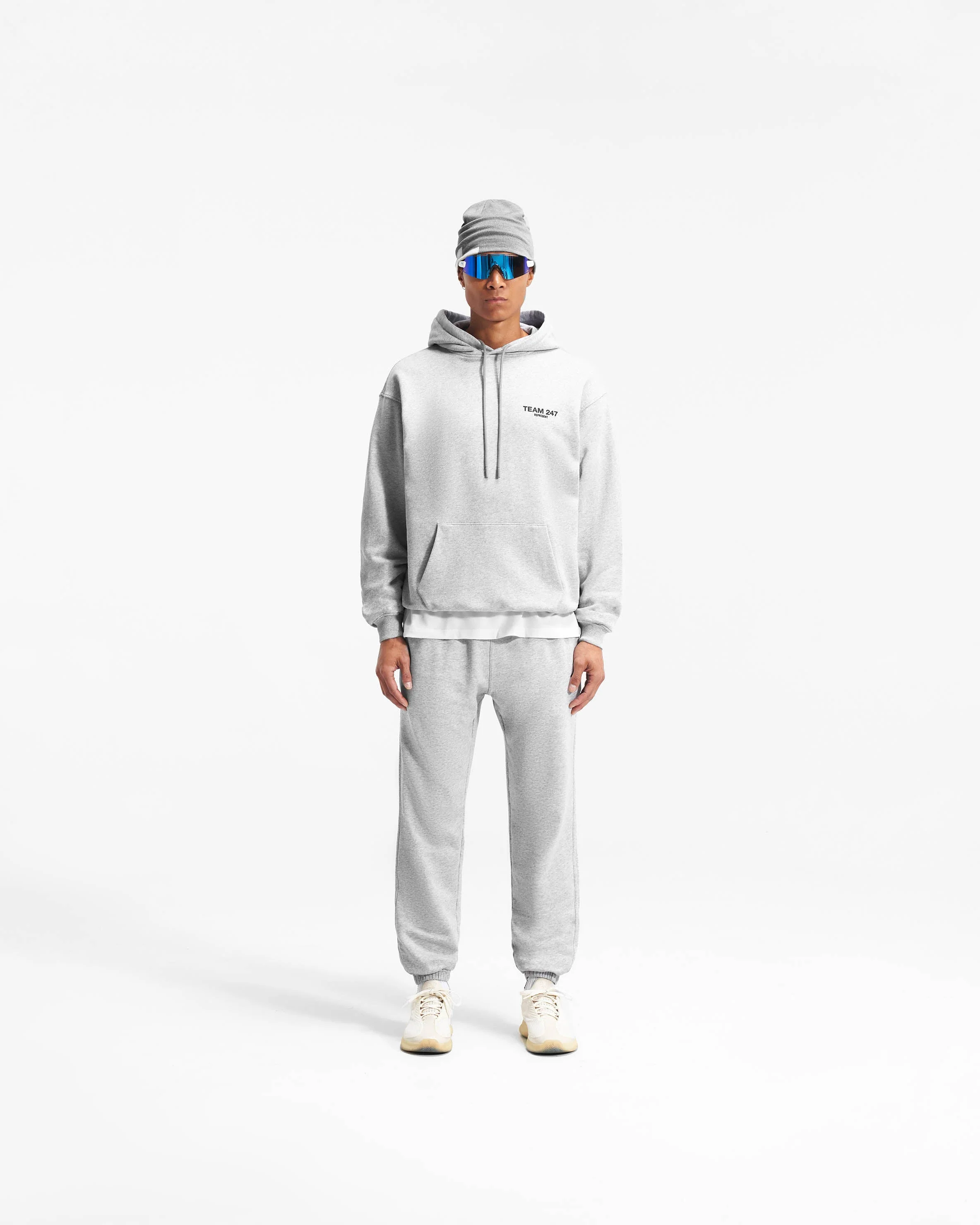 Team 247 Oversized Hoodie - Ash Grey - Image 7