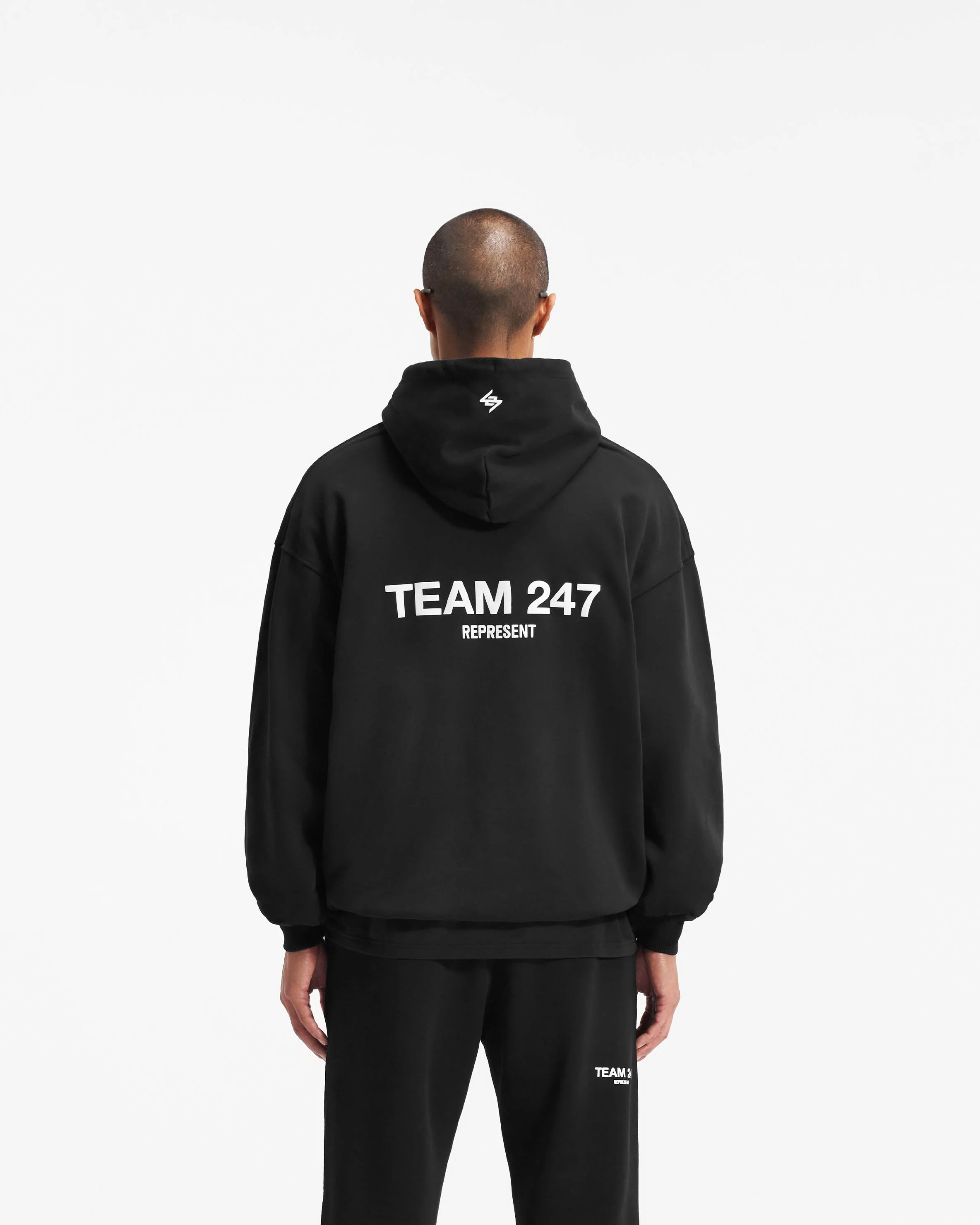 Team 247 Oversized Hoodie - Black - Image 5