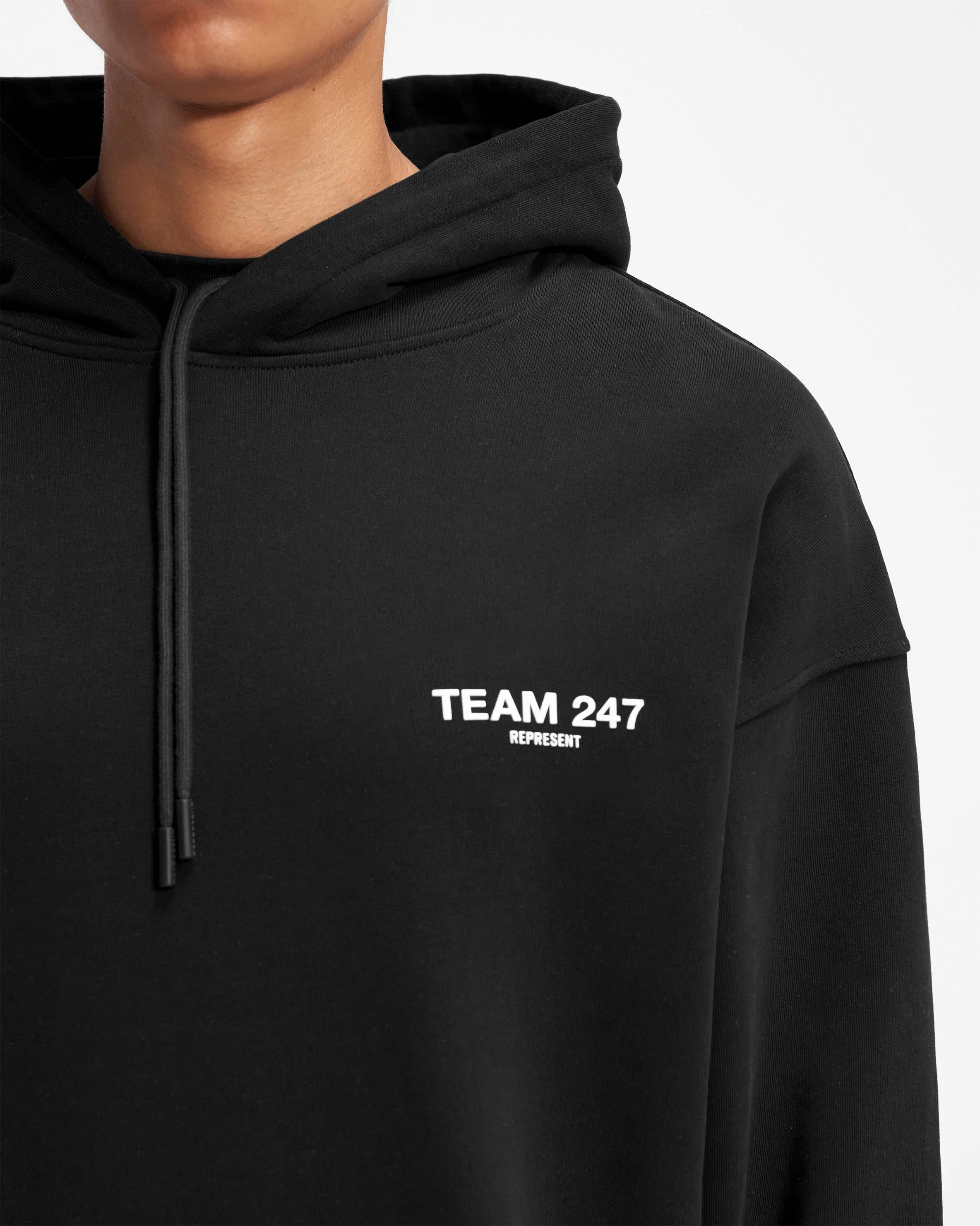 Team 247 Oversized Hoodie - Black - Image 6