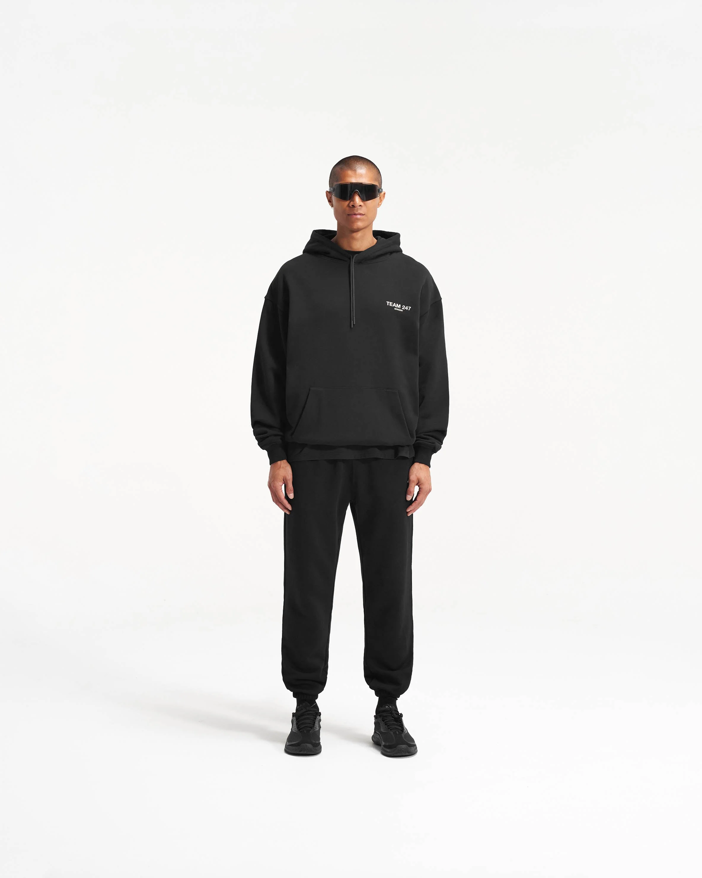 Team 247 Oversized Hoodie - Black - Image 8