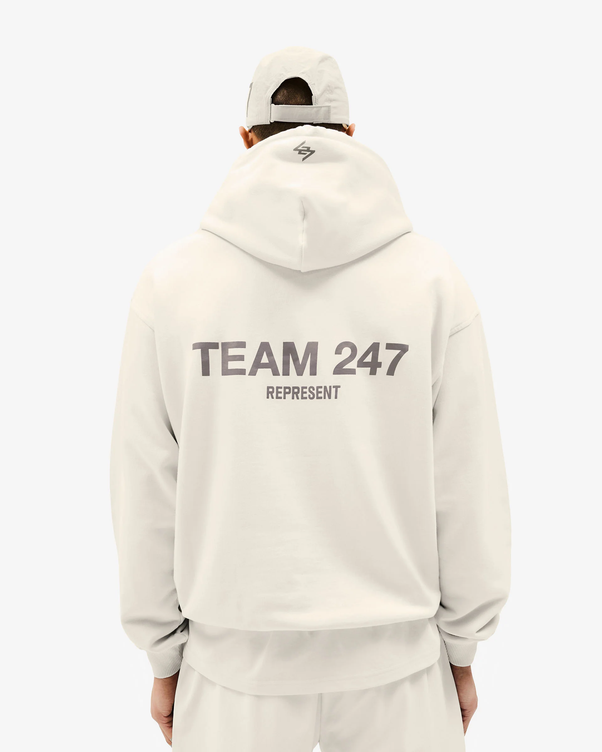 Team 247 Oversized Hoodie - Cream - Image 6