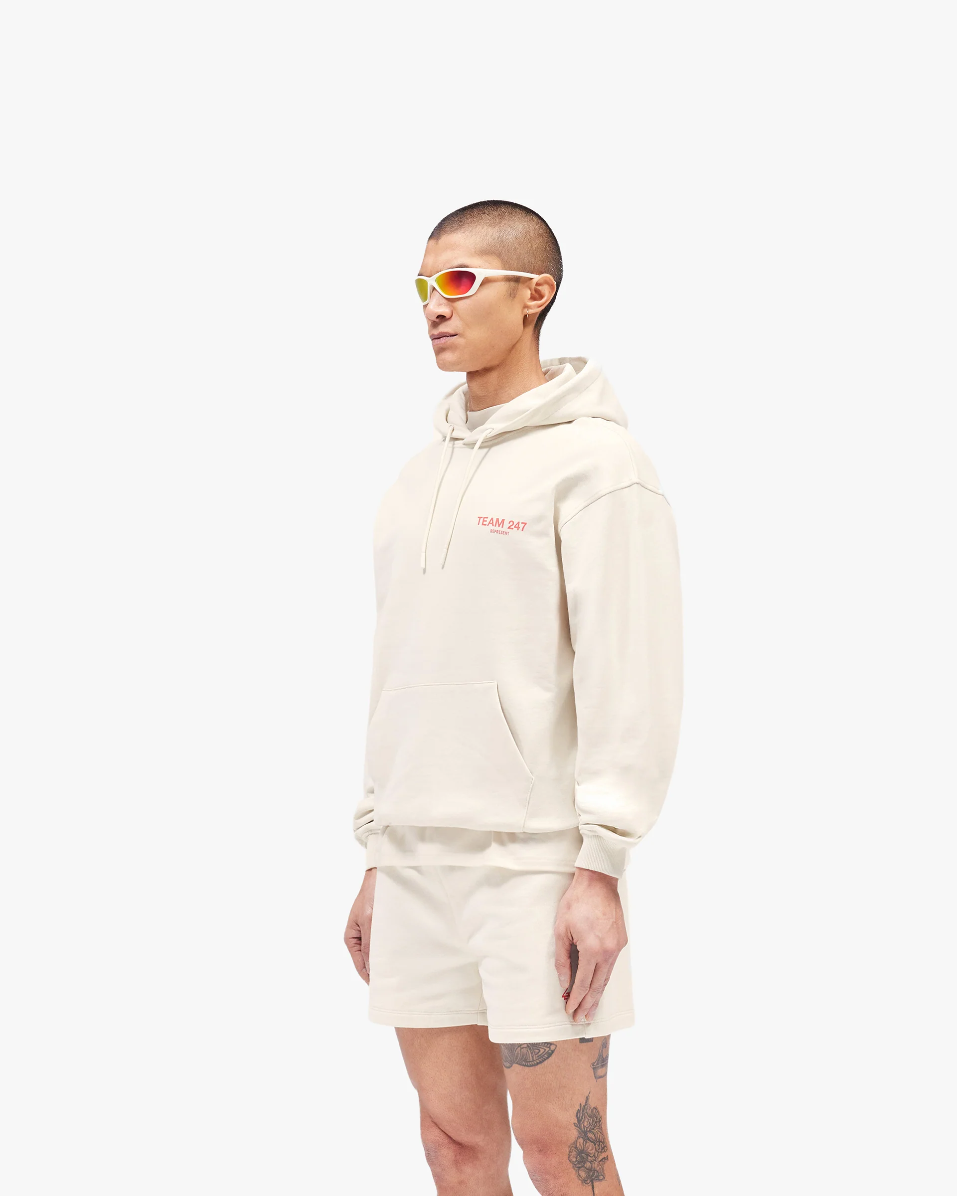 Team 247 Oversized Hoodie - Cream - Image 2
