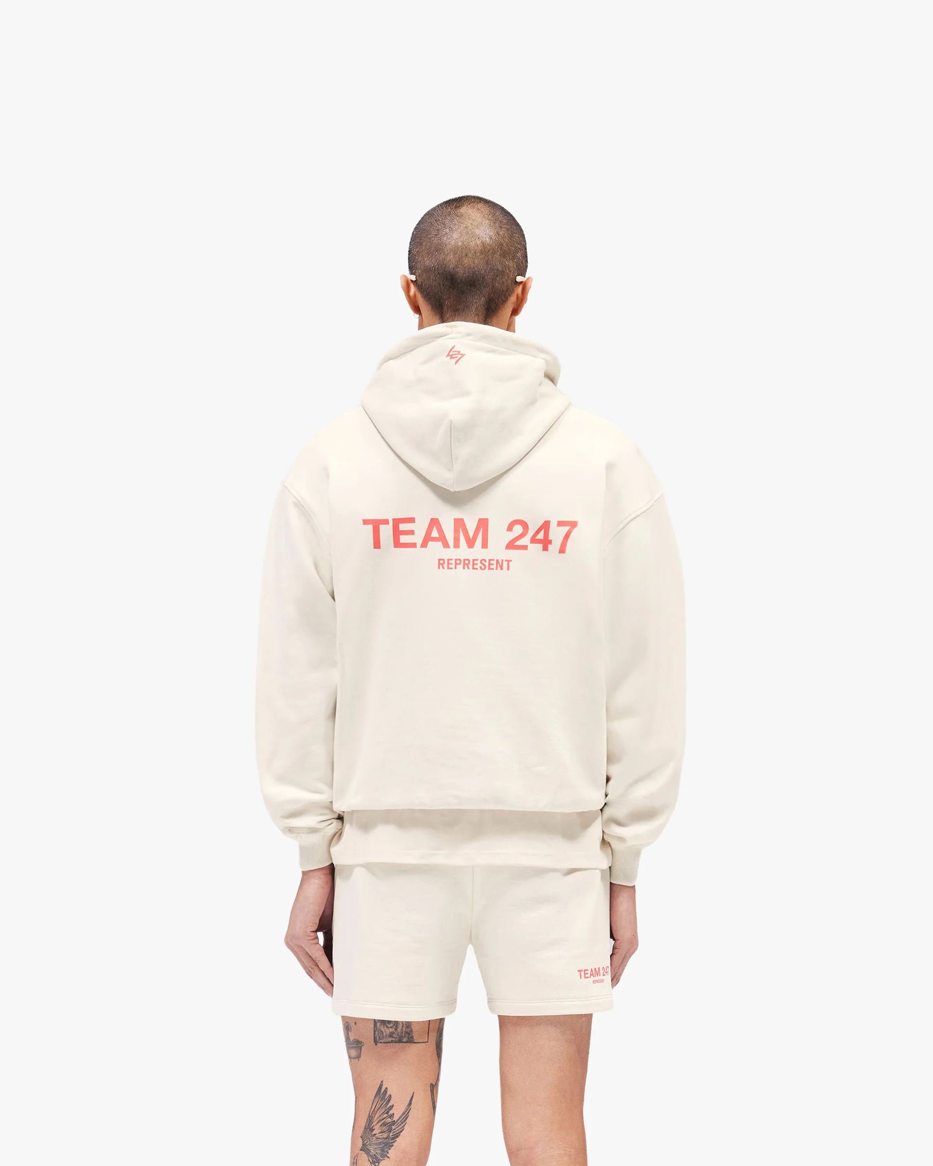 Team 247 Oversized Hoodie - Cream - Image 4