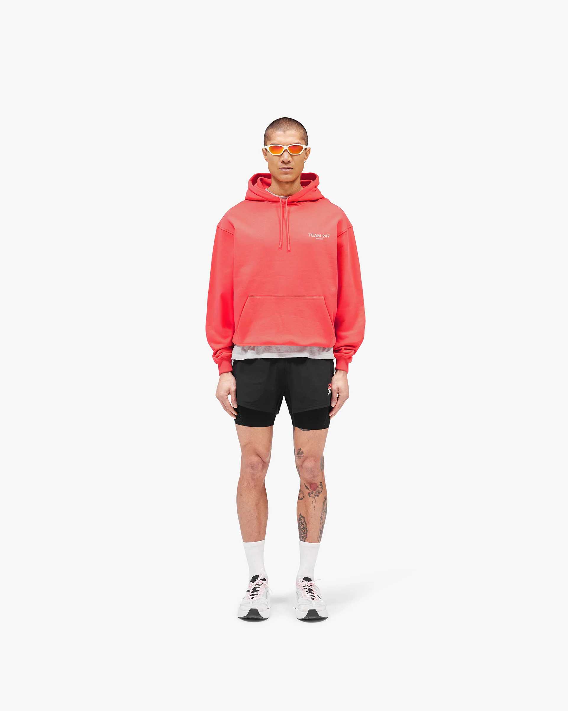 Team 247 Oversized Hoodie - Racing Red - Image 5