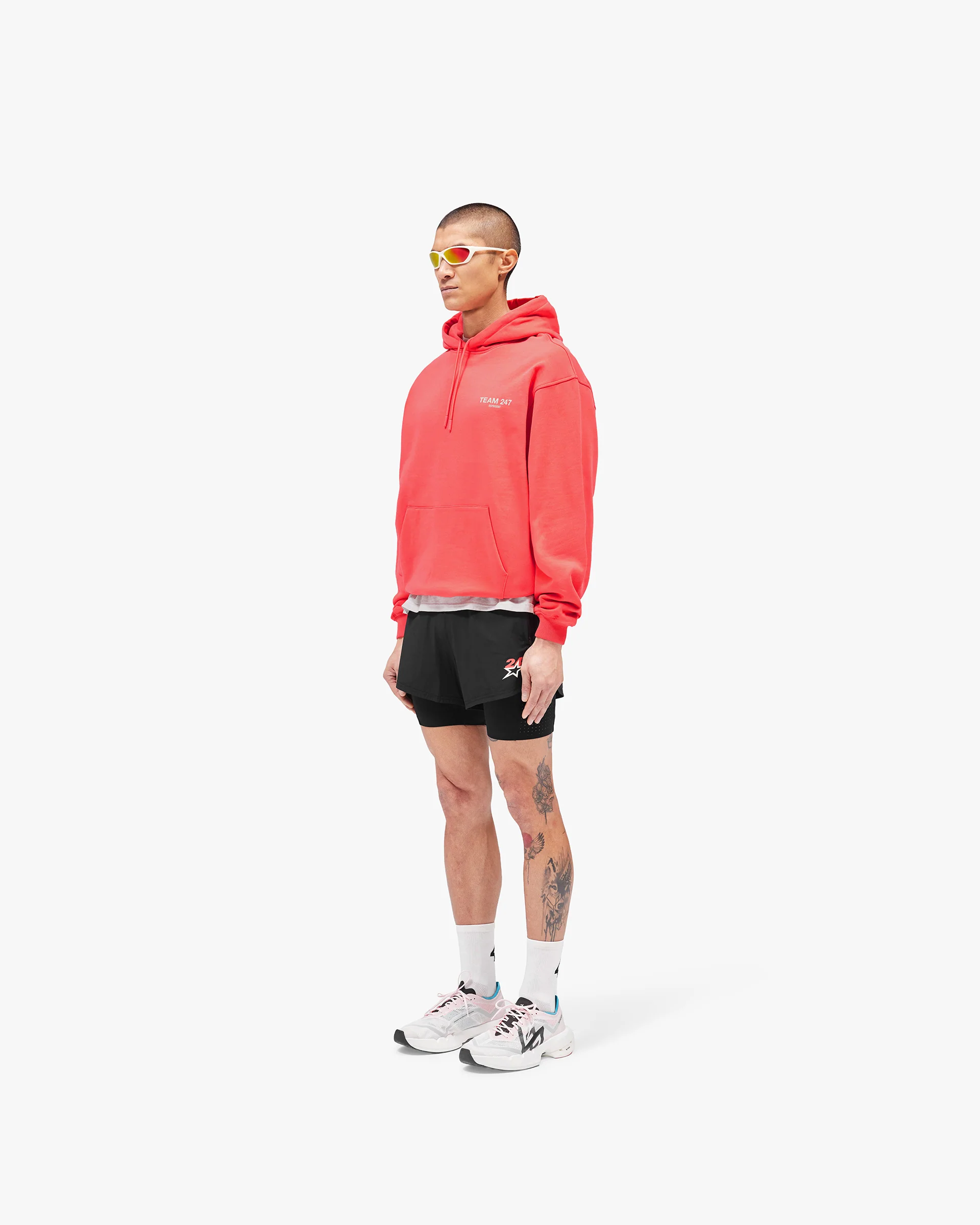 Team 247 Oversized Hoodie - Racing Red - Image 6