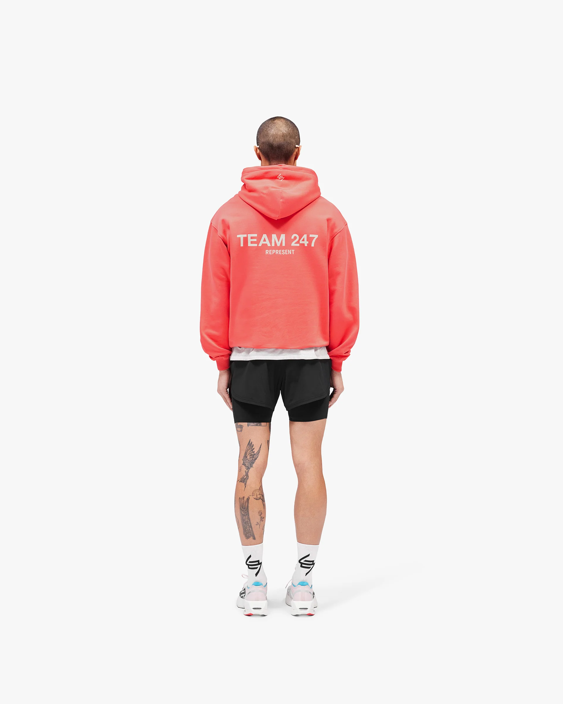 Team 247 Oversized Hoodie - Racing Red - Image 7