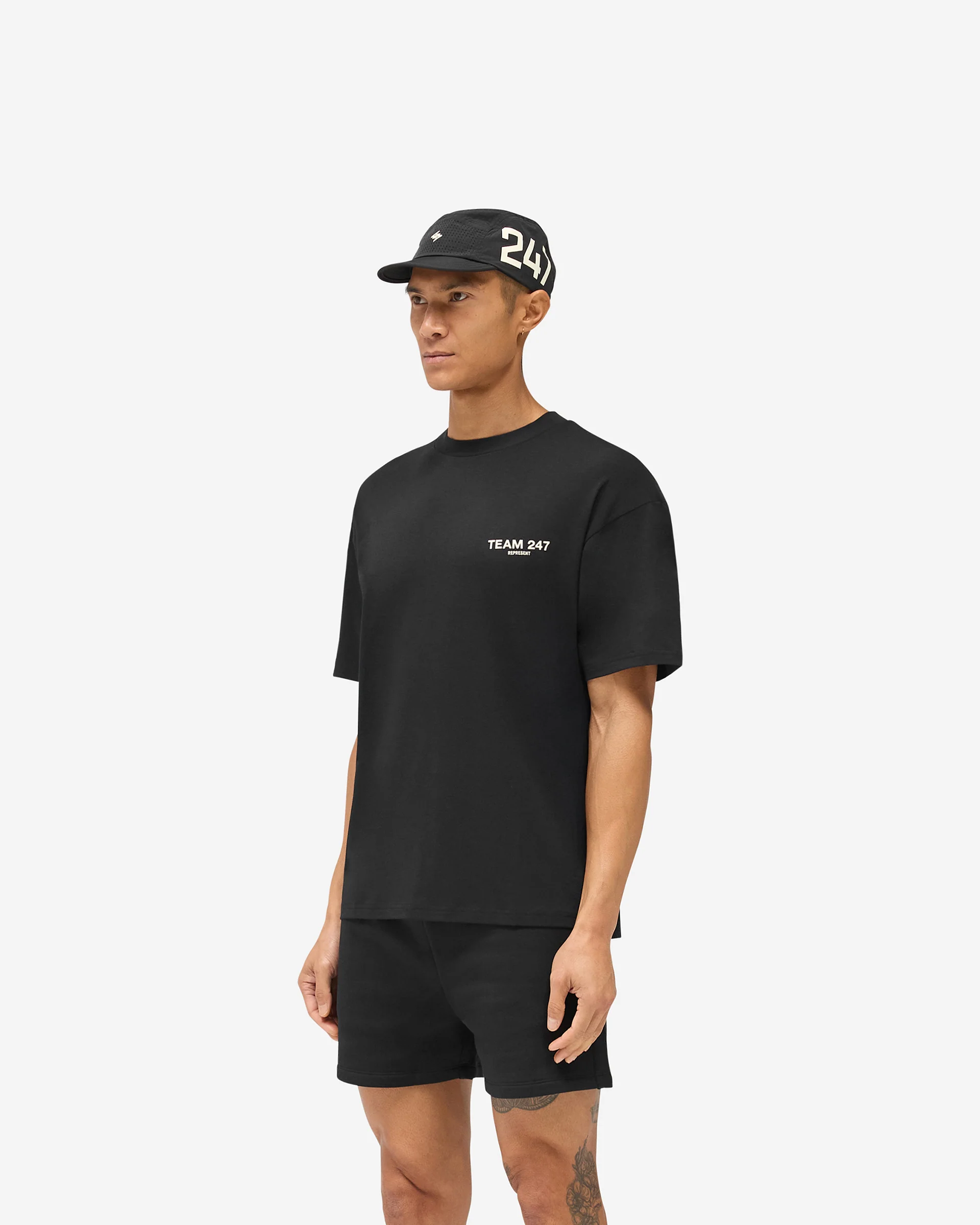 Team 247 Oversized T-Shirt - Jet Black - Image 2