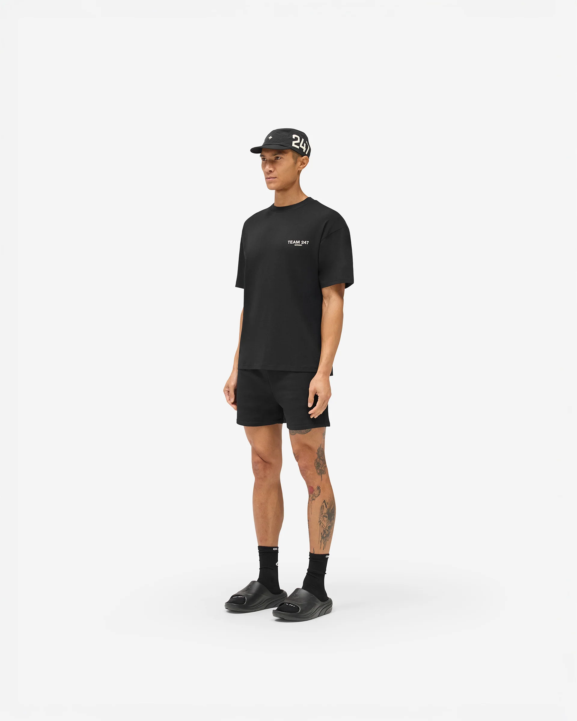 Team 247 Oversized T-Shirt - Jet Black - Image 8