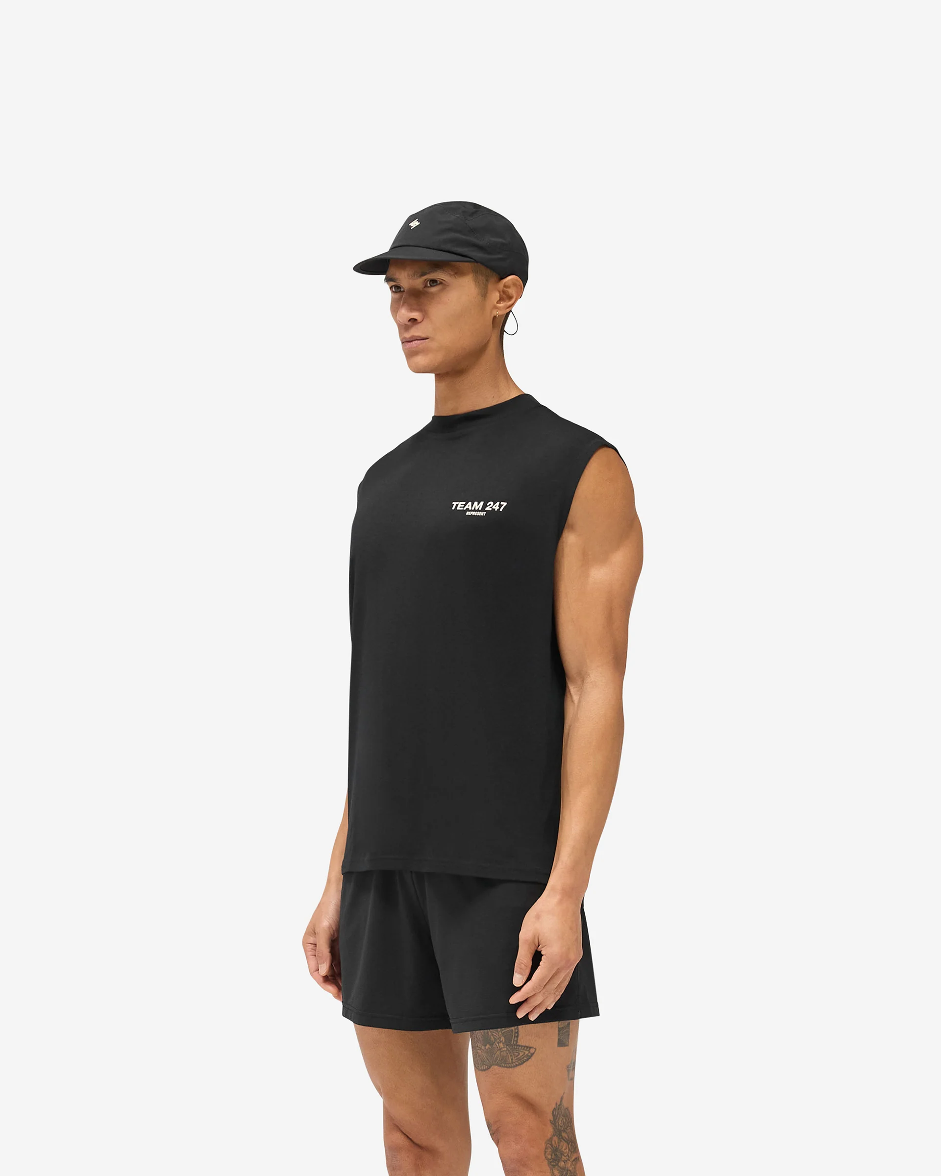 Team 247 Oversized Tank - Jet Black - Image 2