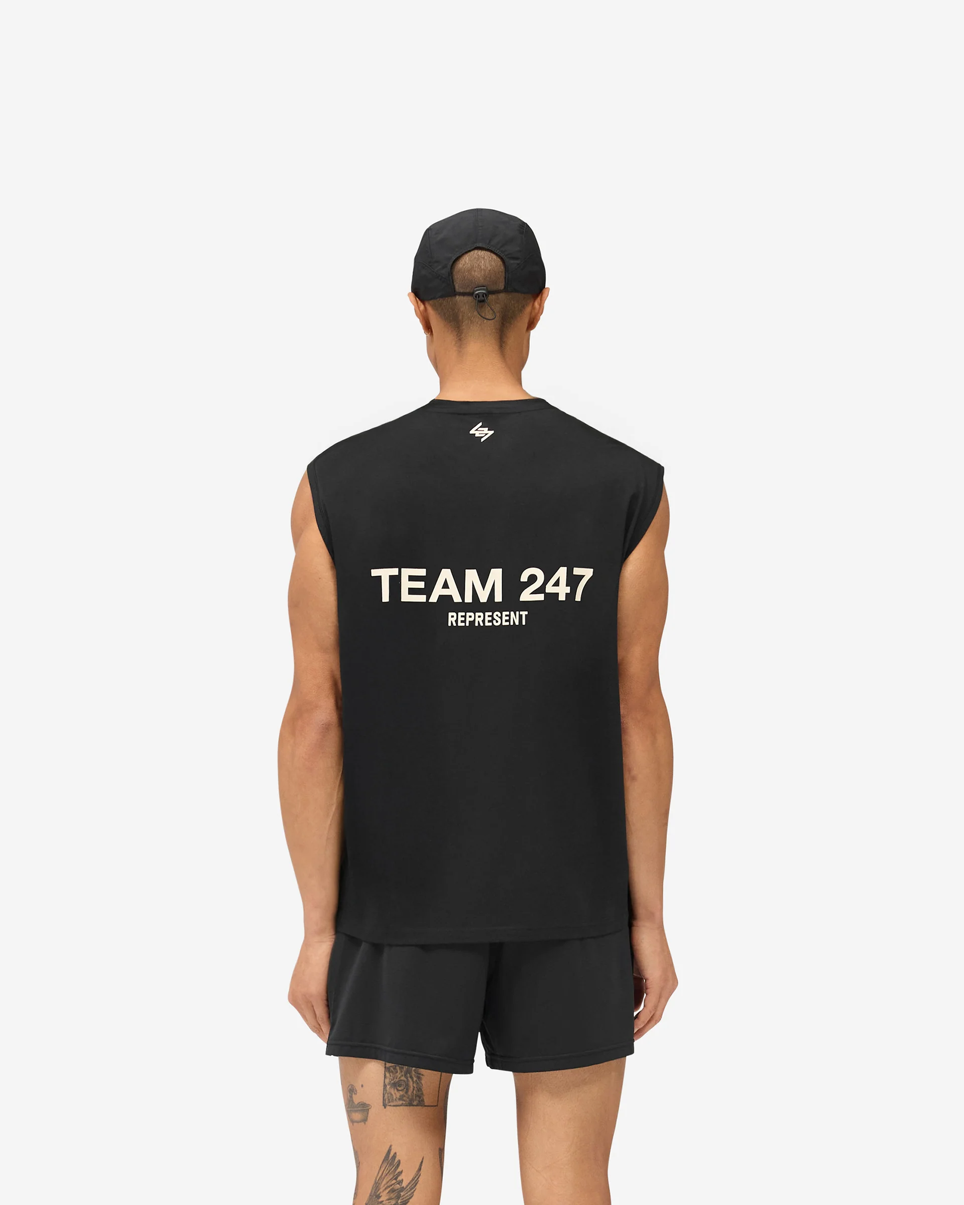 Team 247 Oversized Tank - Jet Black - Image 4