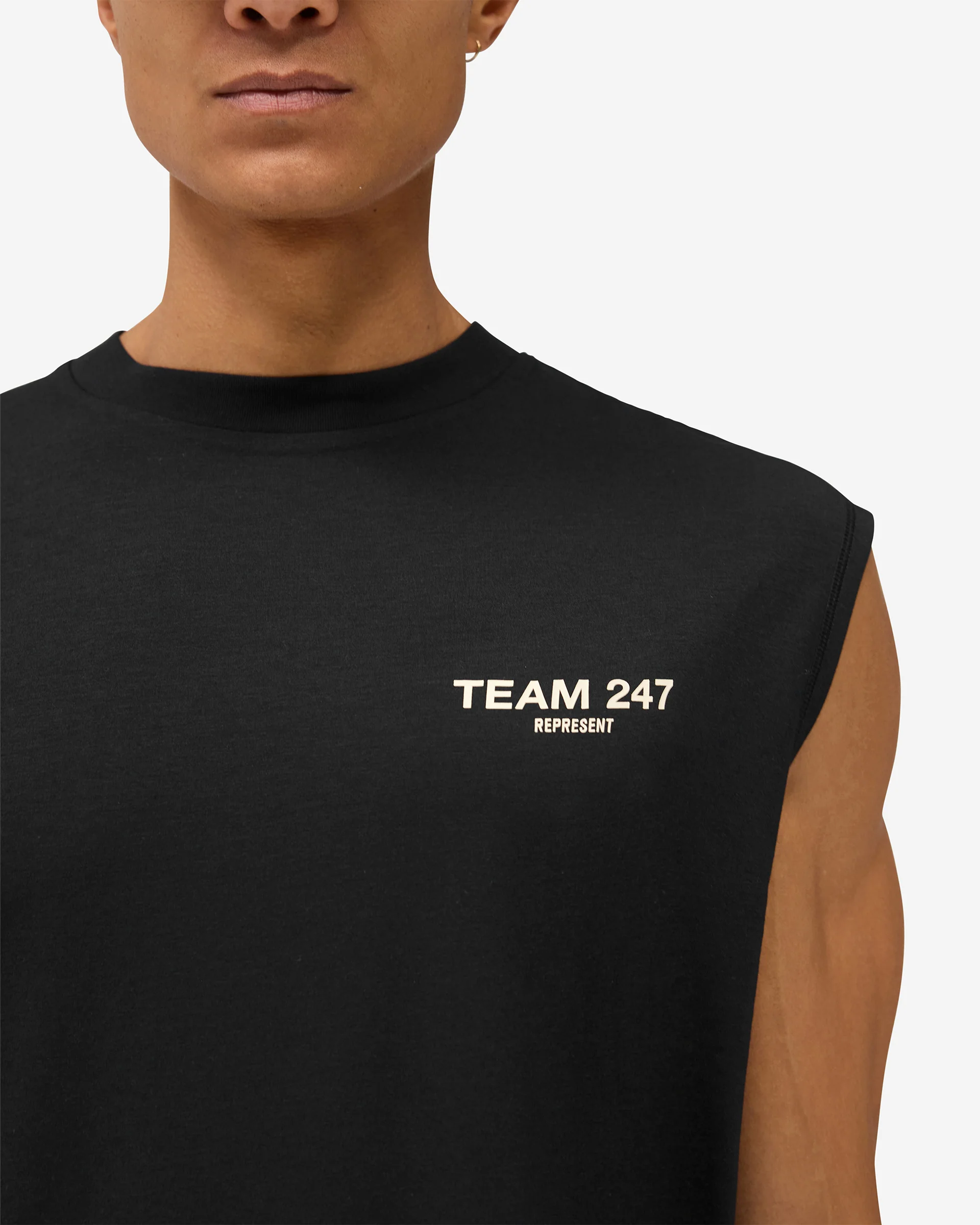 Team 247 Oversized Tank - Jet Black - Image 5