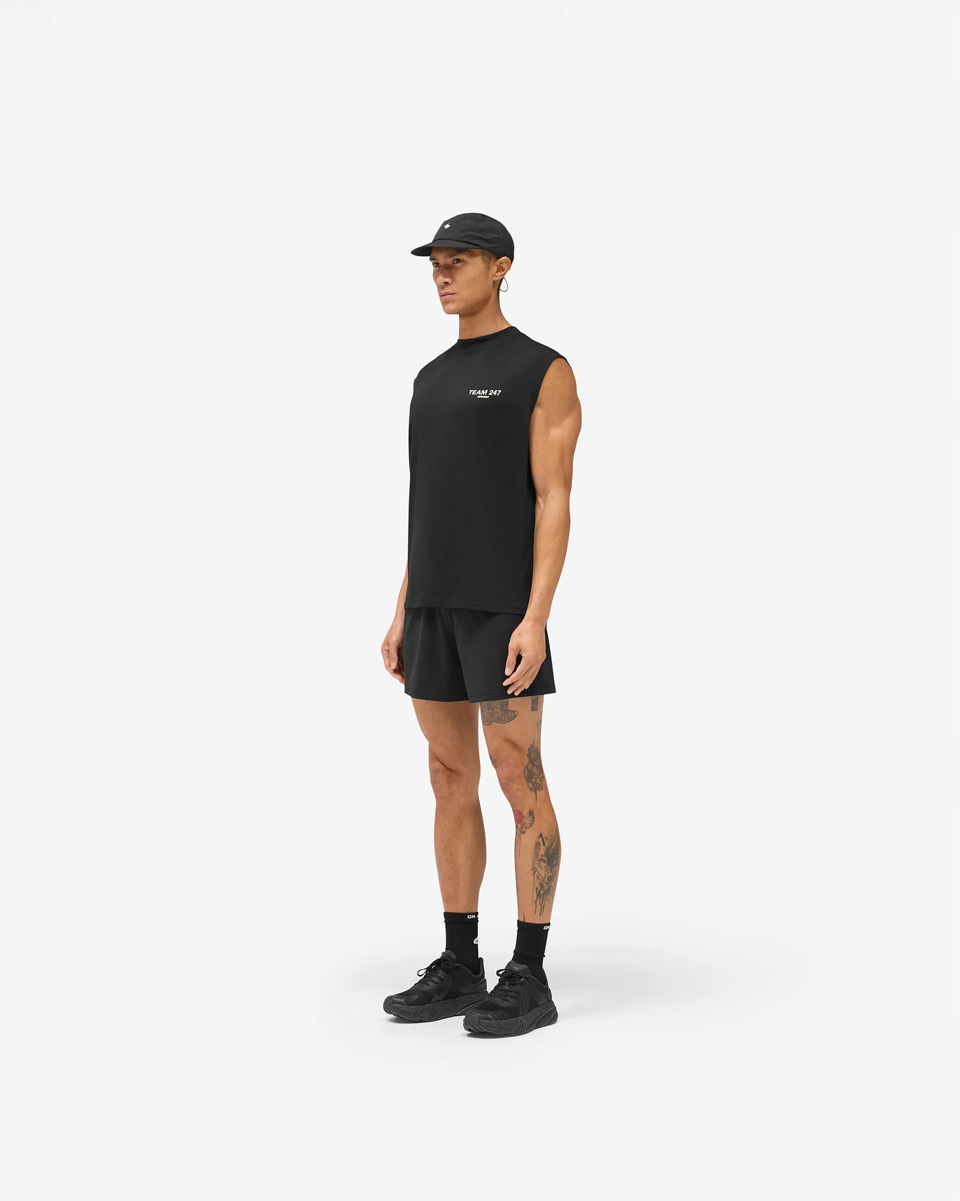 Team 247 Oversized Tank - Jet Black - Image 8