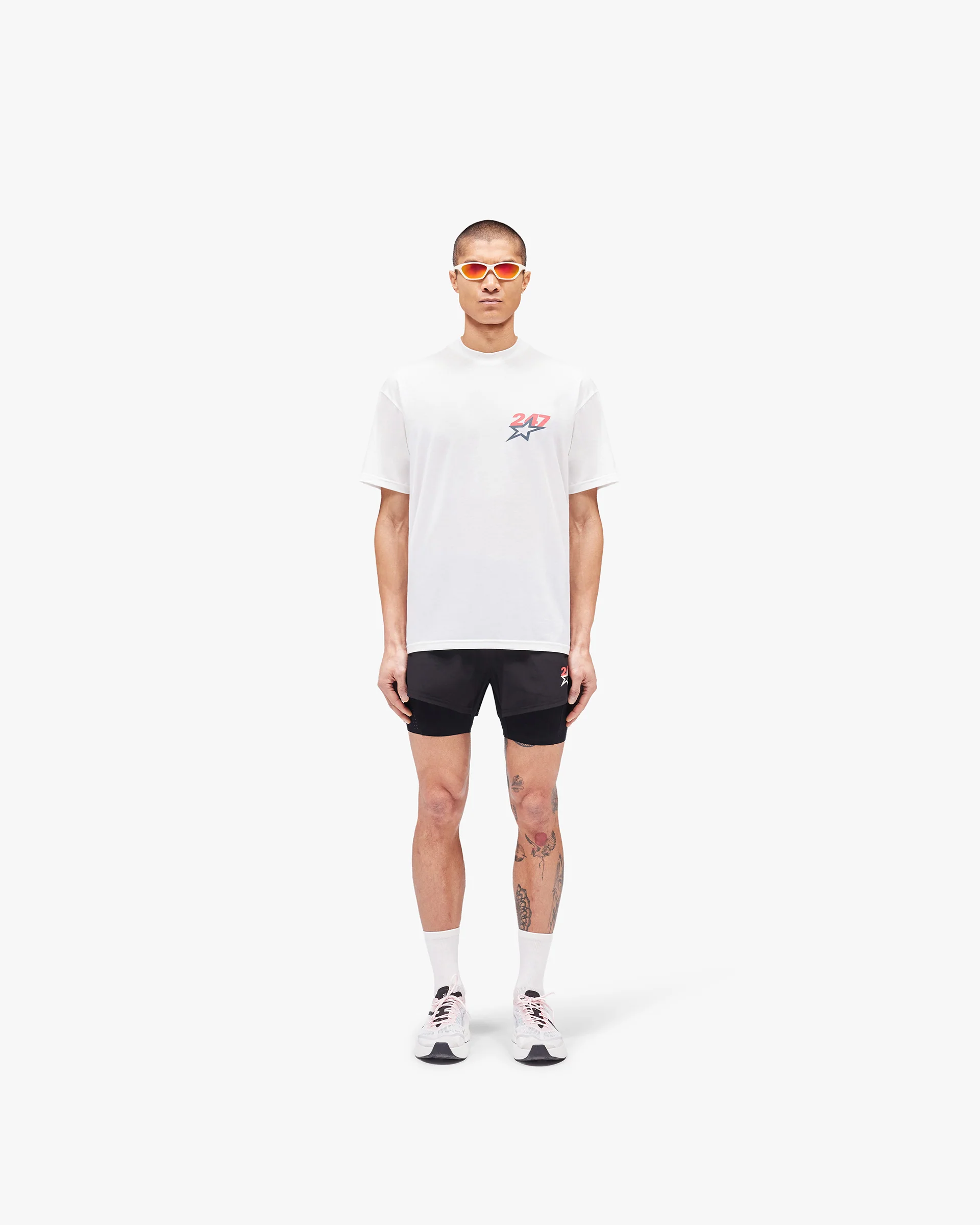 Team 247 Star Oversized T-Shirt - Flat White - Image 5