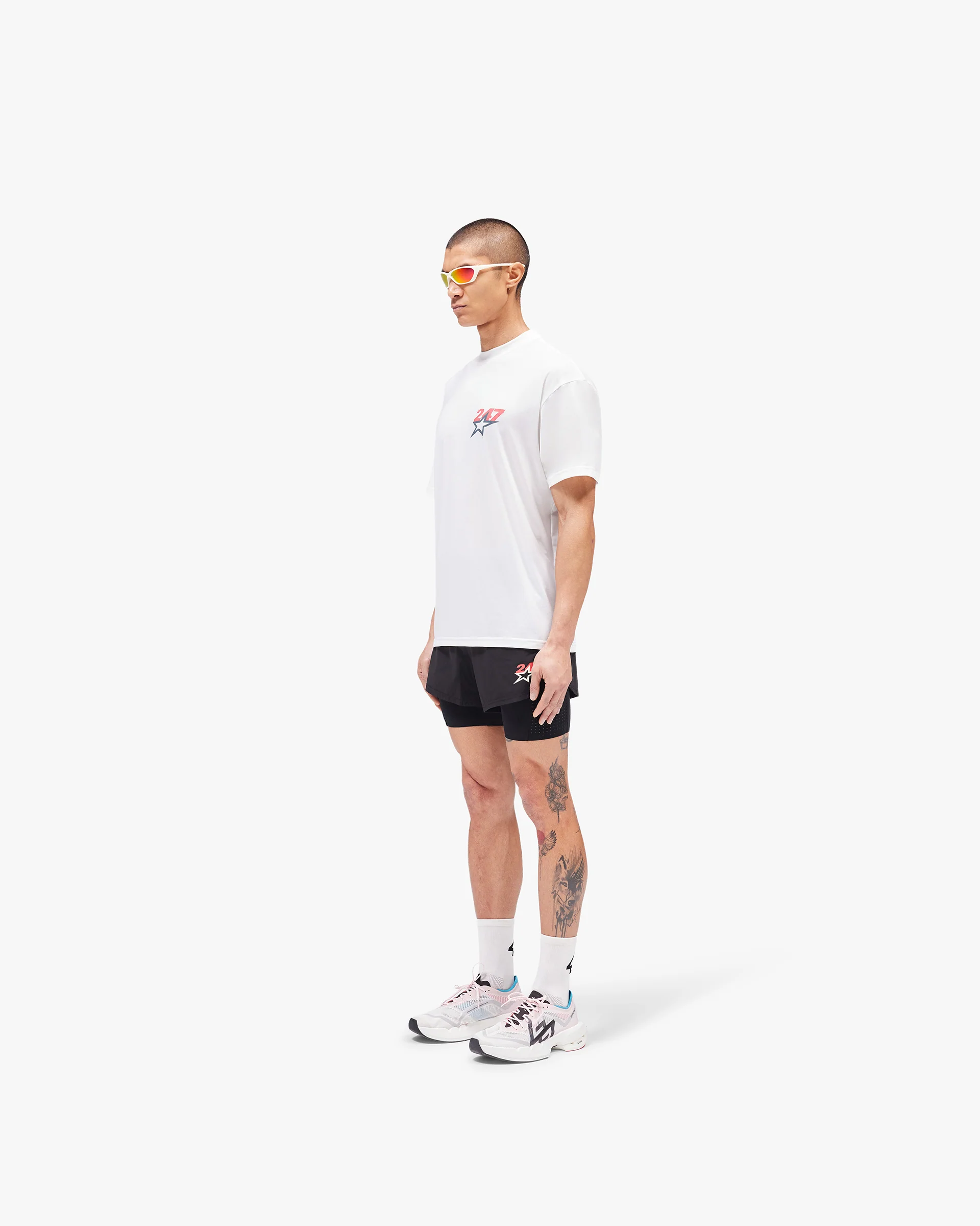 Team 247 Star Oversized T-Shirt - Flat White - Image 6