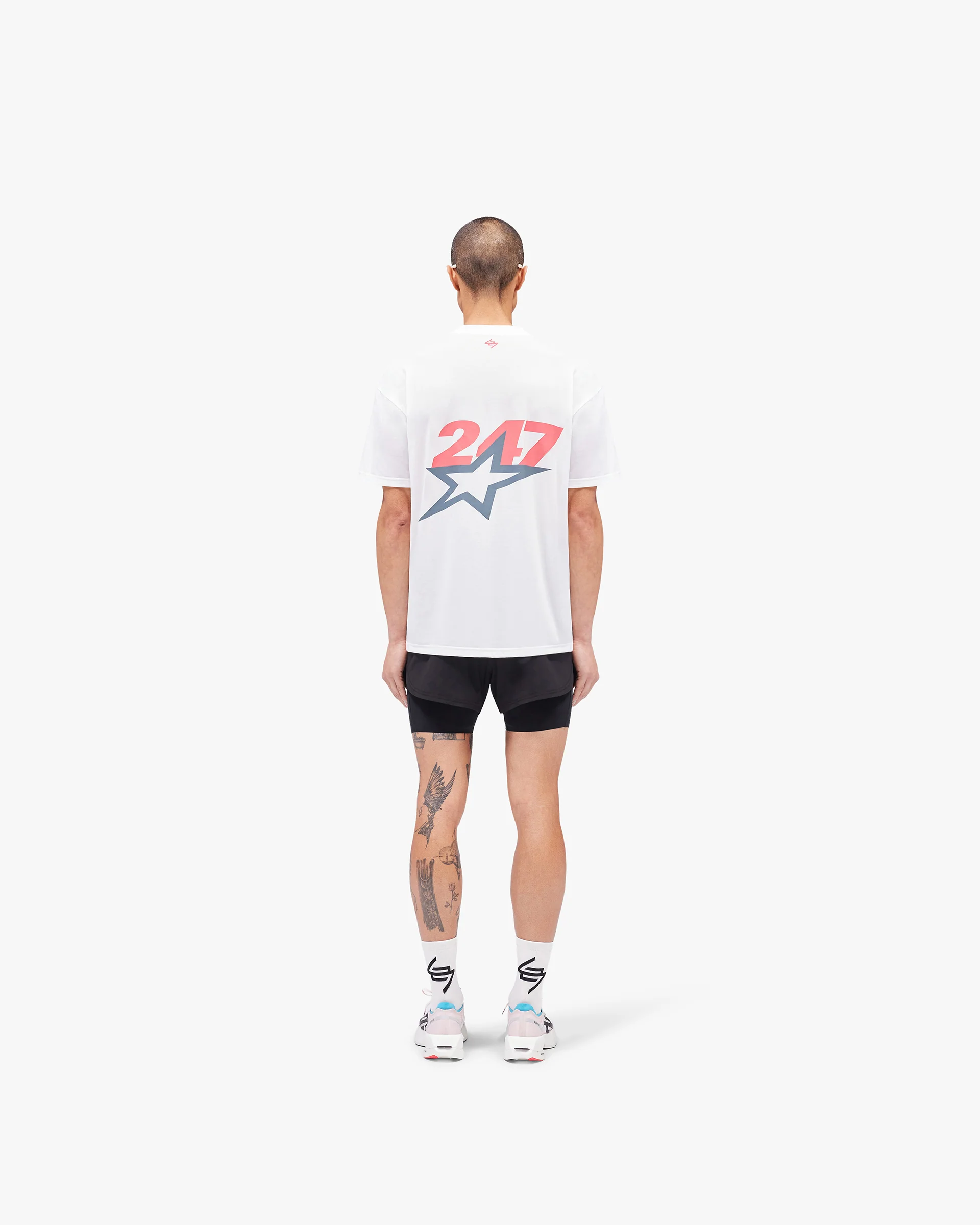 Team 247 Star Oversized T-Shirt - Flat White - Image 7