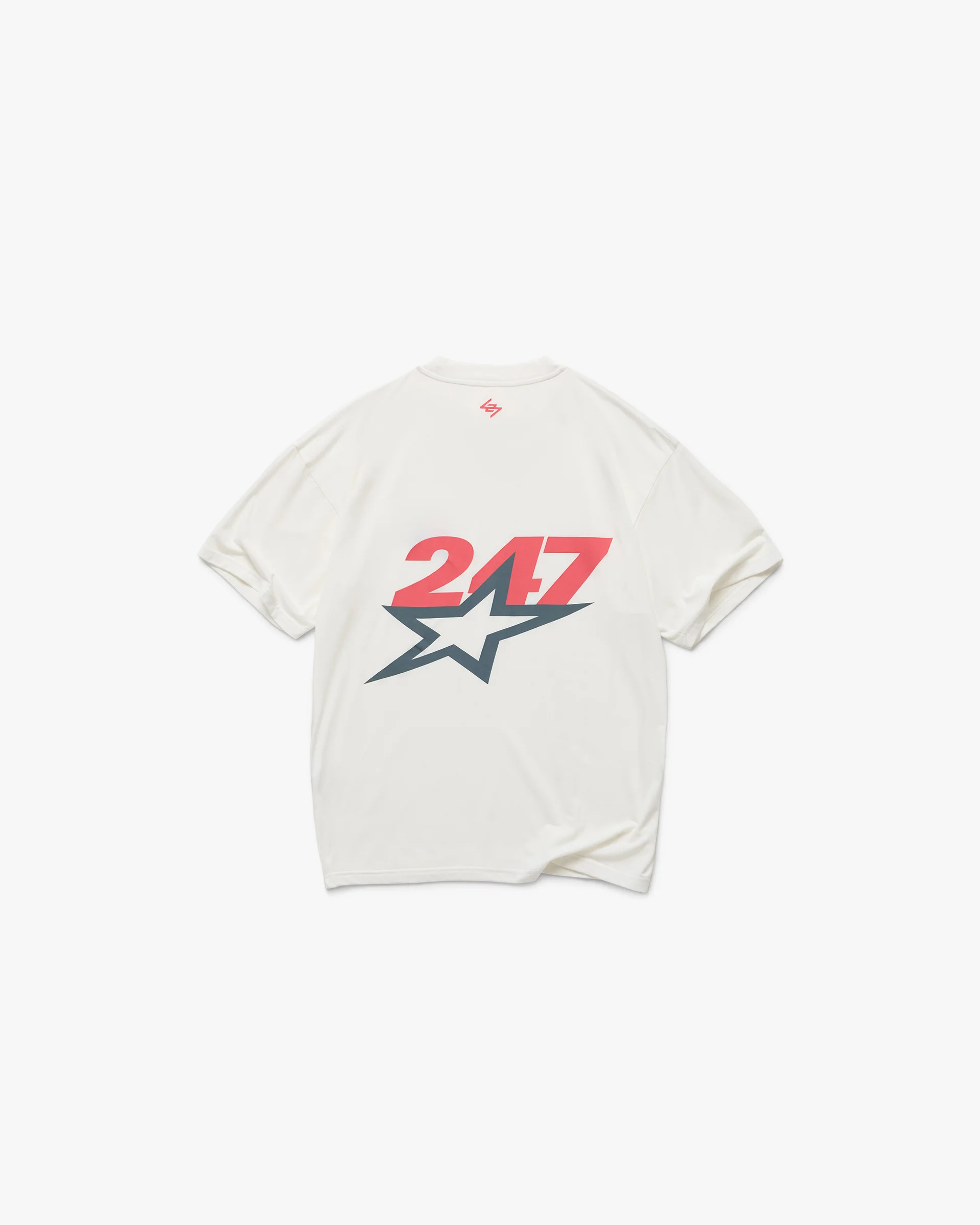 Team 247 Star Oversized T-Shirt - Flat White - Image 8